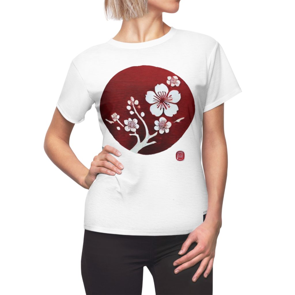Tee - Women's Tee - Festive Blossom Tee - Chinese New Year Women's Tee - Bold, Simplicity design