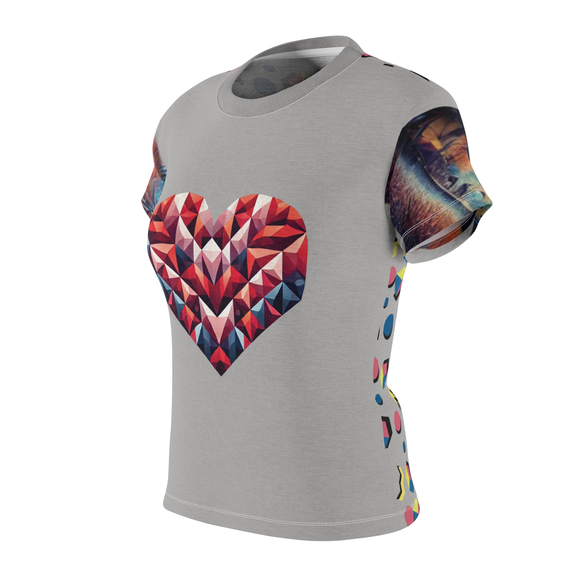 Women's Tee - Geometric Lover Tee, Modern Design T-Shirt - Image 2
