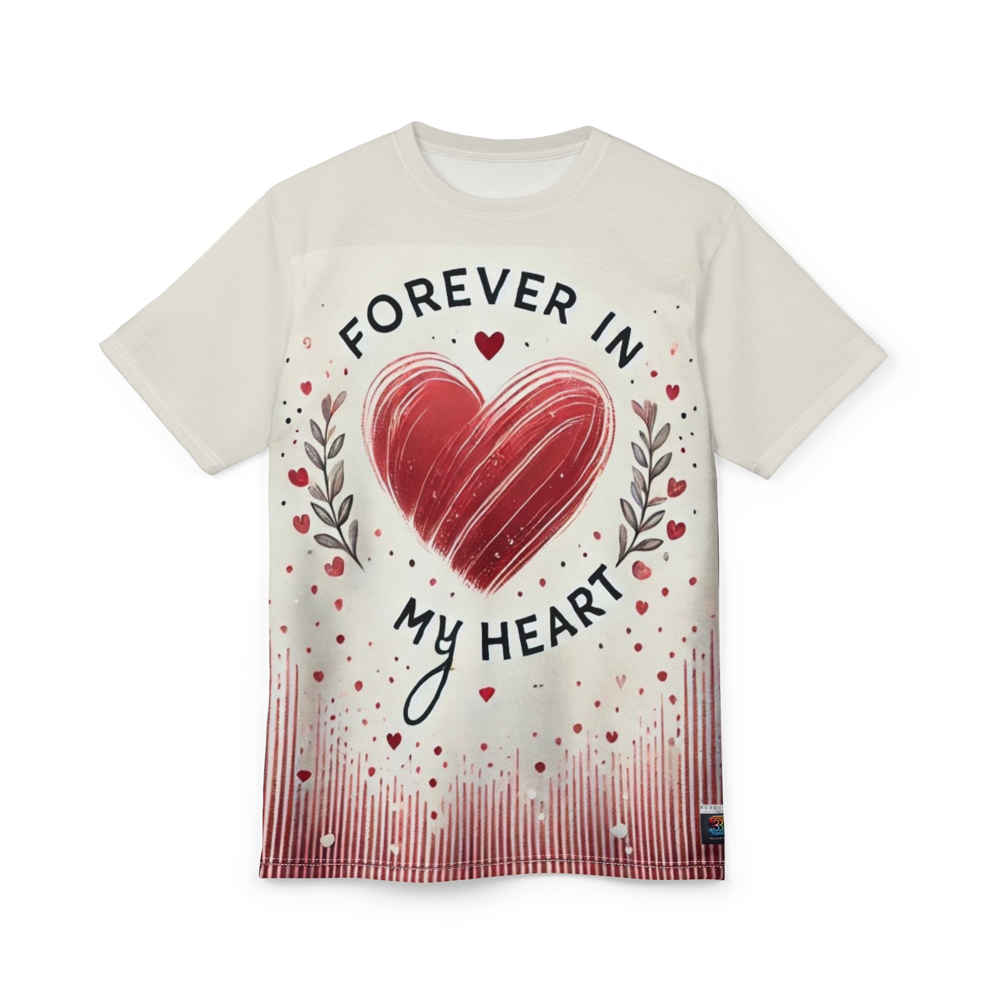 Unisex Tee - Valentine's Day Shirt, Boundless Love - Dual-Design T-Shirt, Love's Timeless Allure Top, Romantic Canvas Tee - Image 2