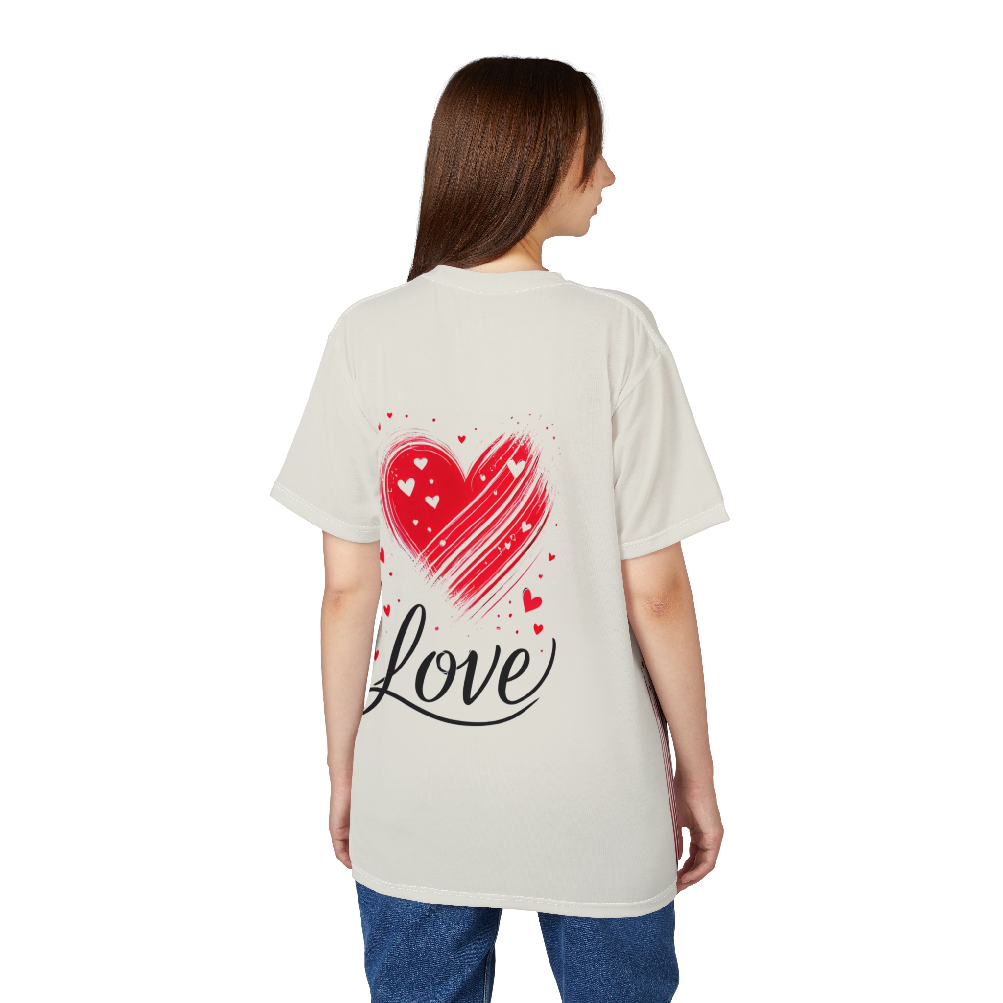Unisex Tee - Valentine's Day Shirt, Boundless Love - Dual-Design T-Shirt, Love's Timeless Allure Top, Romantic Canvas Tee - Image 15