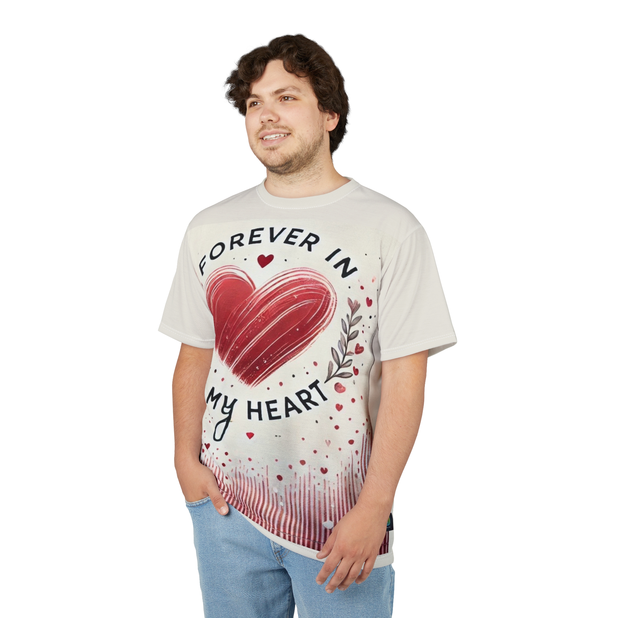 Unisex Tee - Valentine's Day Shirt, Boundless Love - Dual-Design T-Shirt, Love's Timeless Allure Top, Romantic Canvas Tee - Image 16