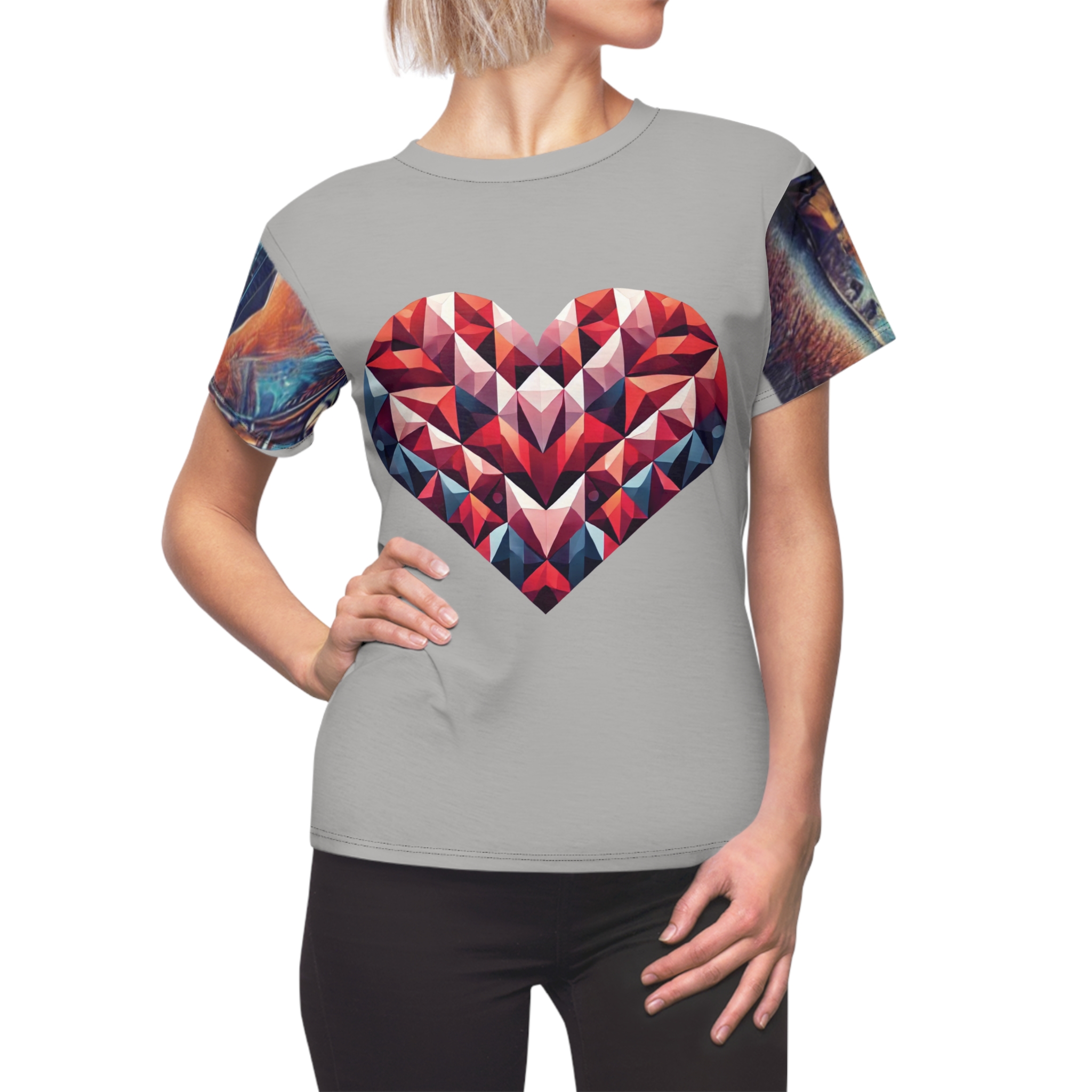 Women's Tee - Geometric Lover Tee, Modern Design T-Shirt - Image 7