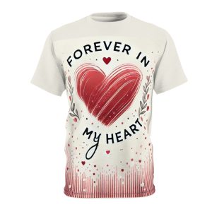 Unisex Tee - Valentine's Day Shirt, Boundless Love - Dual-Design T-Shirt, Love's Timeless Allure Top, Romantic Canvas Tee