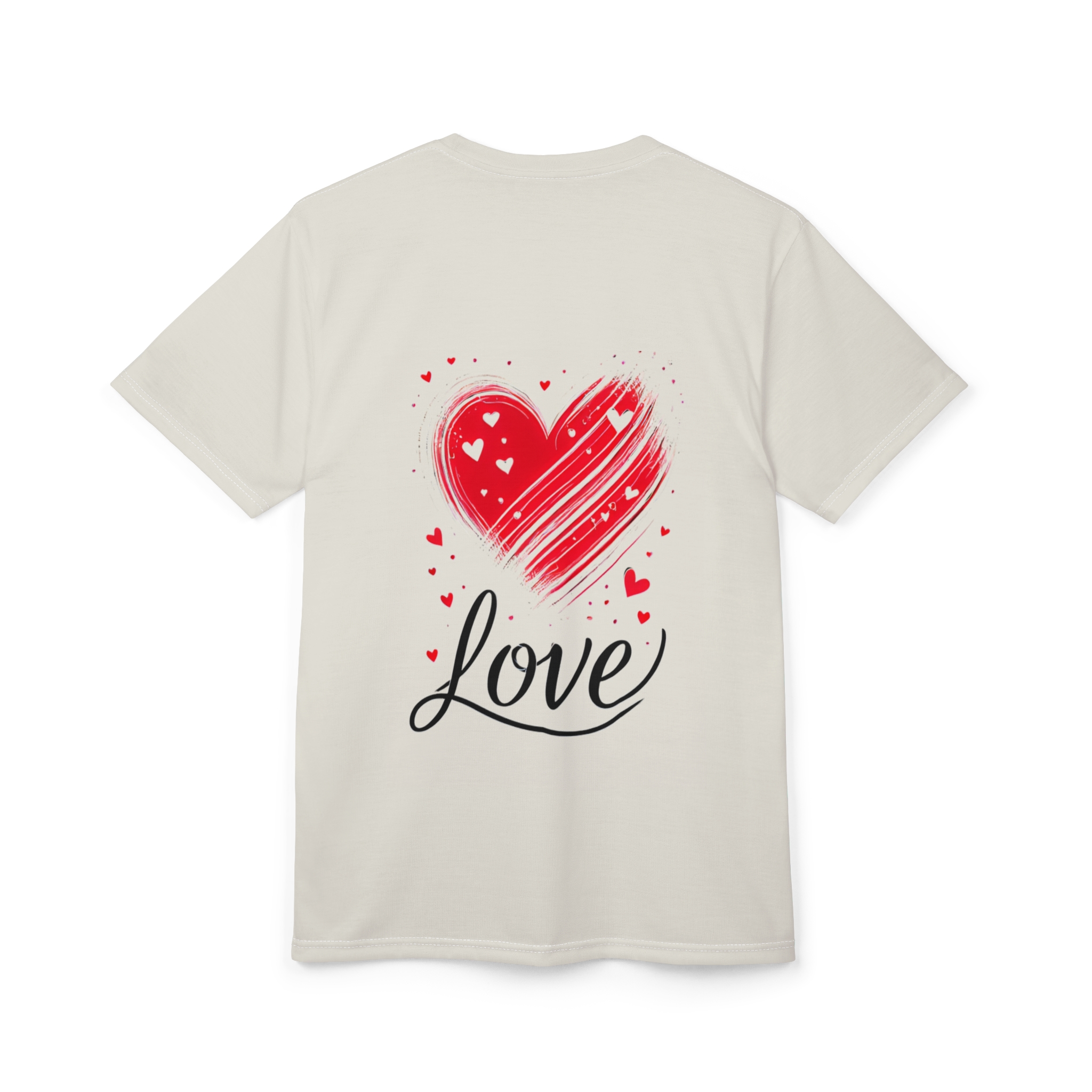 Unisex Tee - Valentine's Day Shirt, Boundless Love - Dual-Design T-Shirt, Love's Timeless Allure Top, Romantic Canvas Tee - Image 4