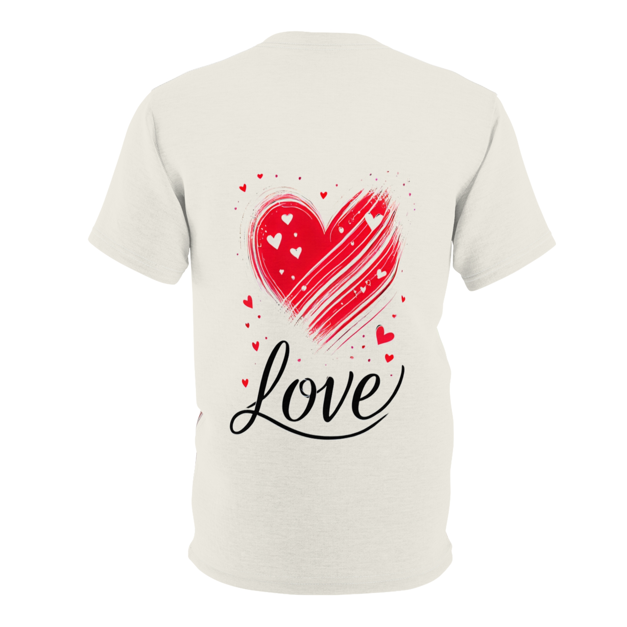 Unisex Tee - Valentine's Day Shirt, Boundless Love - Dual-Design T-Shirt, Love's Timeless Allure Top, Romantic Canvas Tee - Image 3