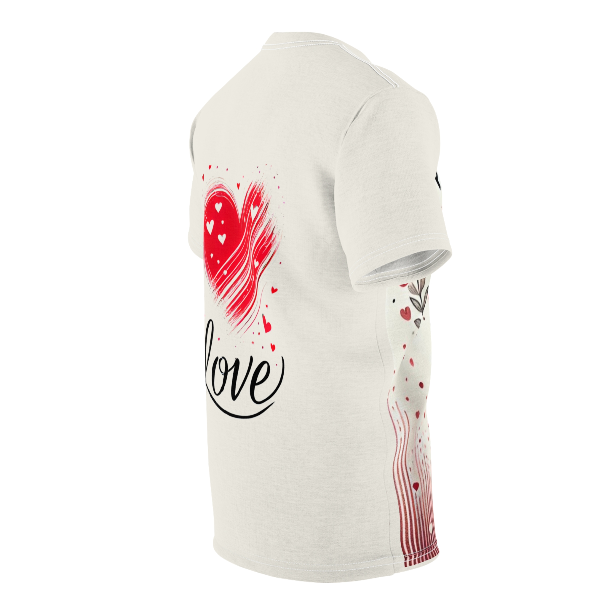Unisex Tee - Valentine's Day Shirt, Boundless Love - Dual-Design T-Shirt, Love's Timeless Allure Top, Romantic Canvas Tee - Image 6