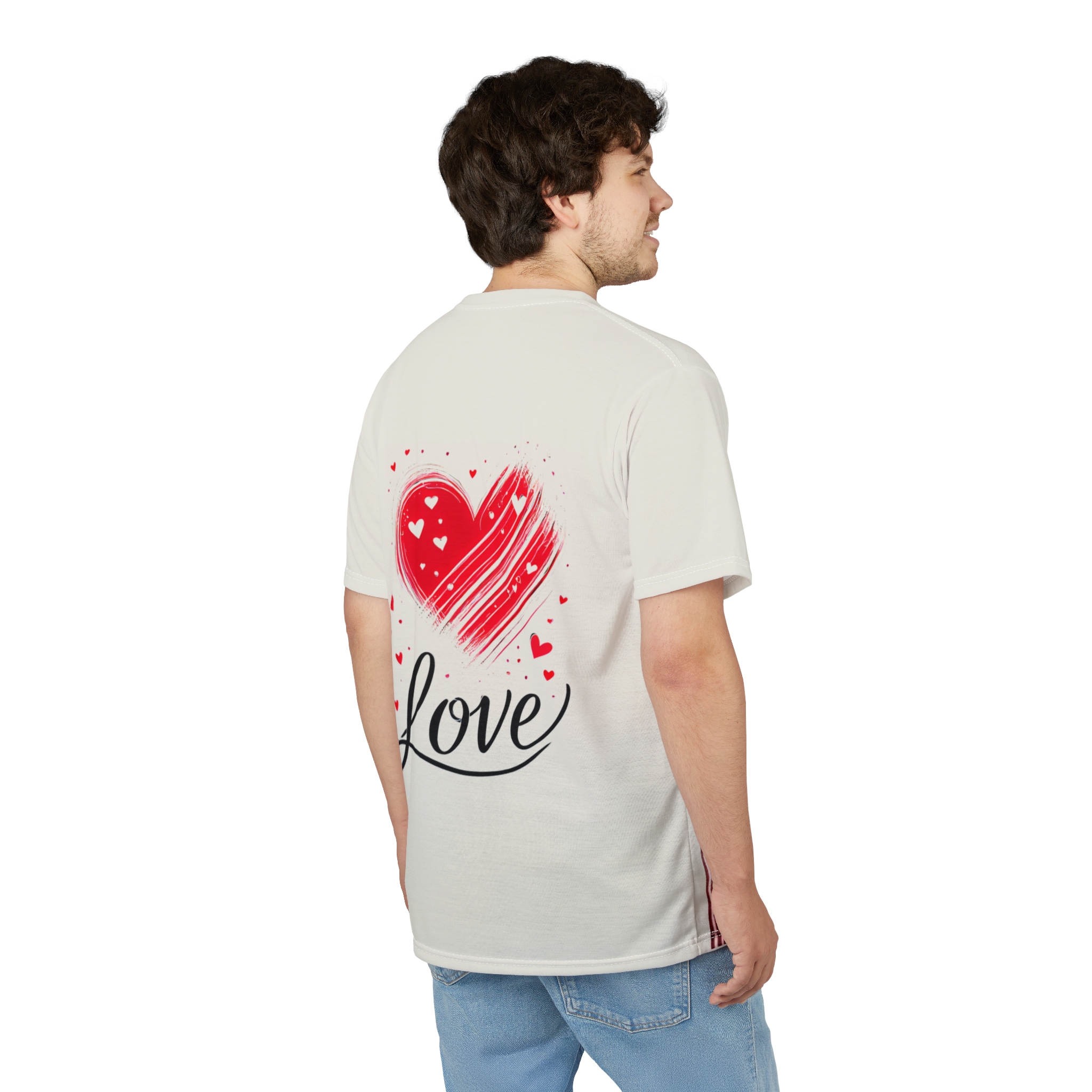 Unisex Tee - Valentine's Day Shirt, Boundless Love - Dual-Design T-Shirt, Love's Timeless Allure Top, Romantic Canvas Tee - Image 14
