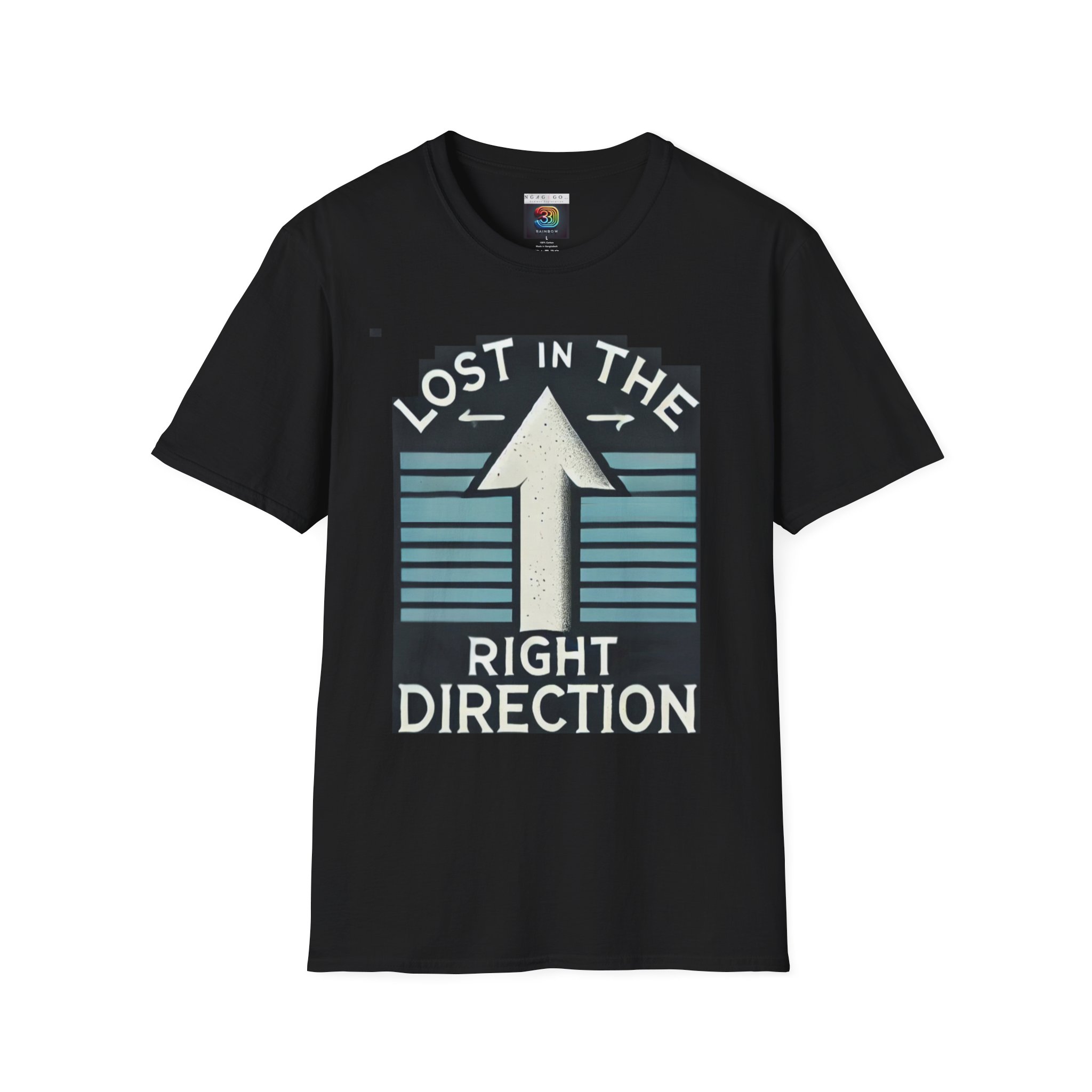 "Lost in the right direction" Unisex Softstyle T-Shirt Worldwide delivery!