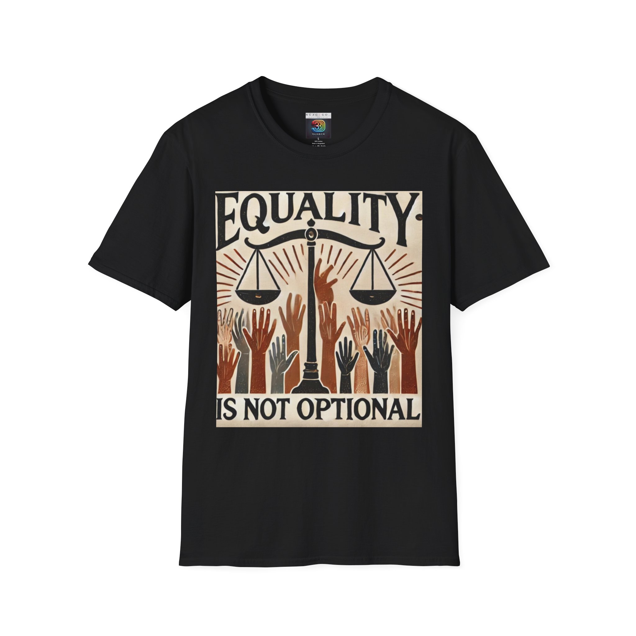 "Equality is not optional" Unisex Softstyle T-Shirt - Series 2 Worldwide delivery!