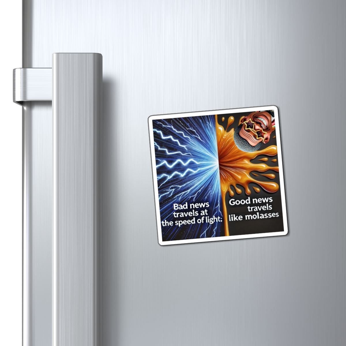 Speed of Light vs. Molasses Collector's Magnet - Image 2