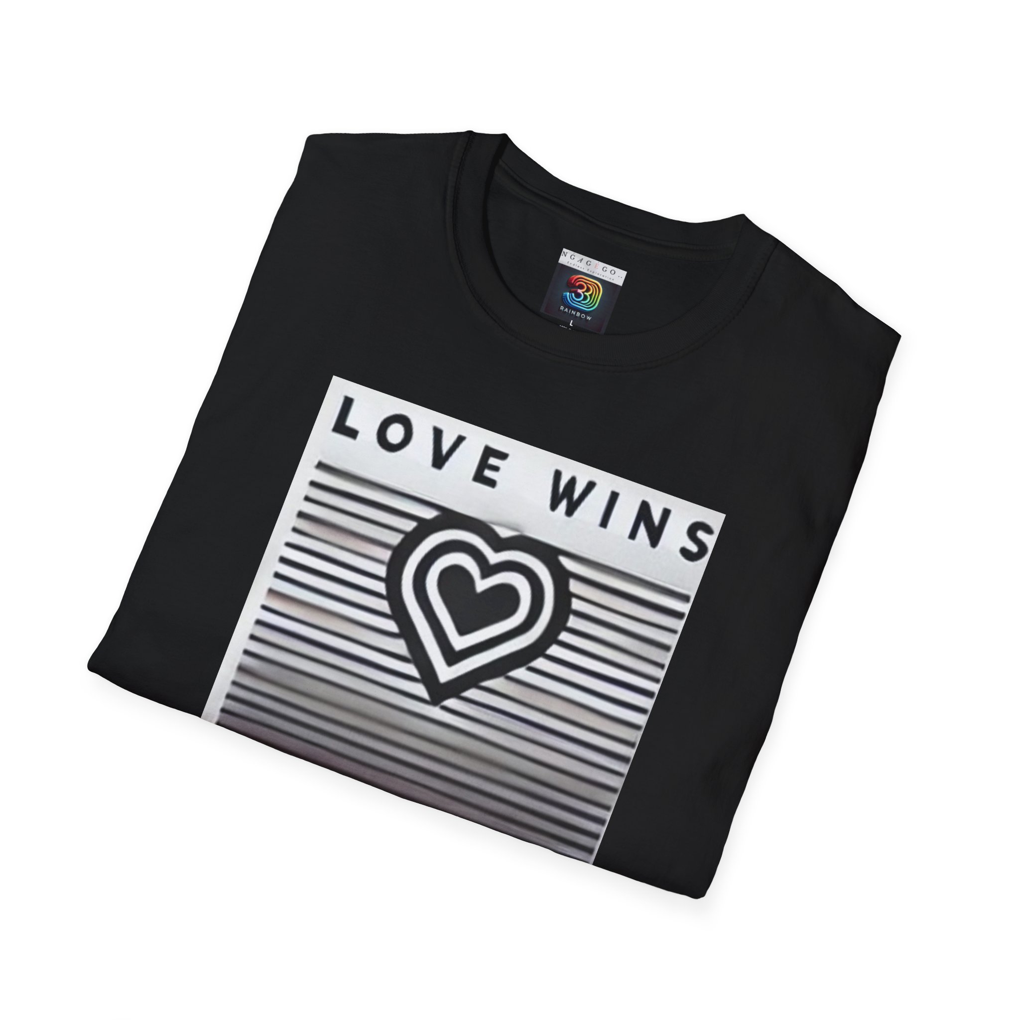 "Love wins" Unisex Softstyle T-Shirt, Worldwide delivery! - Image 4