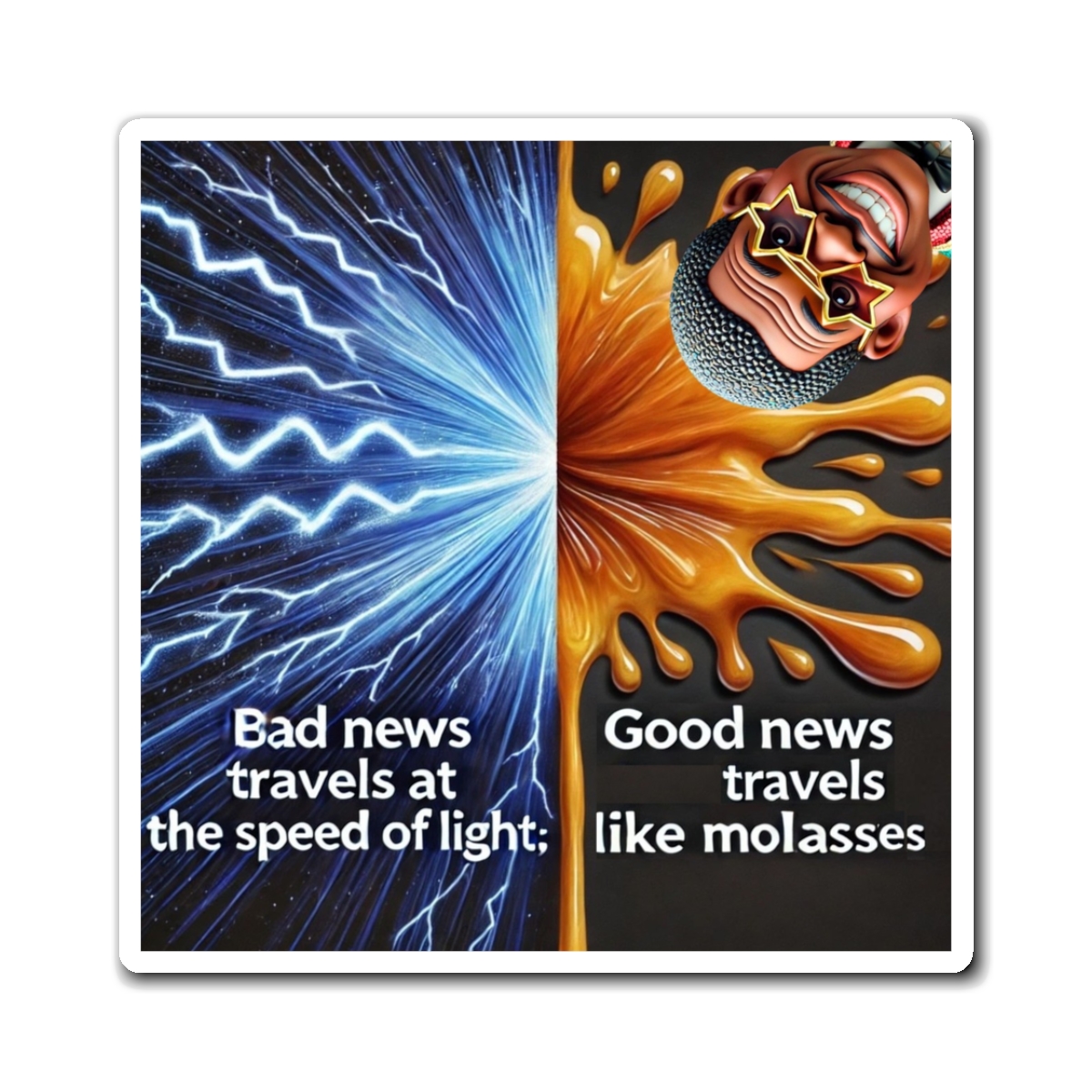 Speed of Light vs. Molasses Collector's Magnet