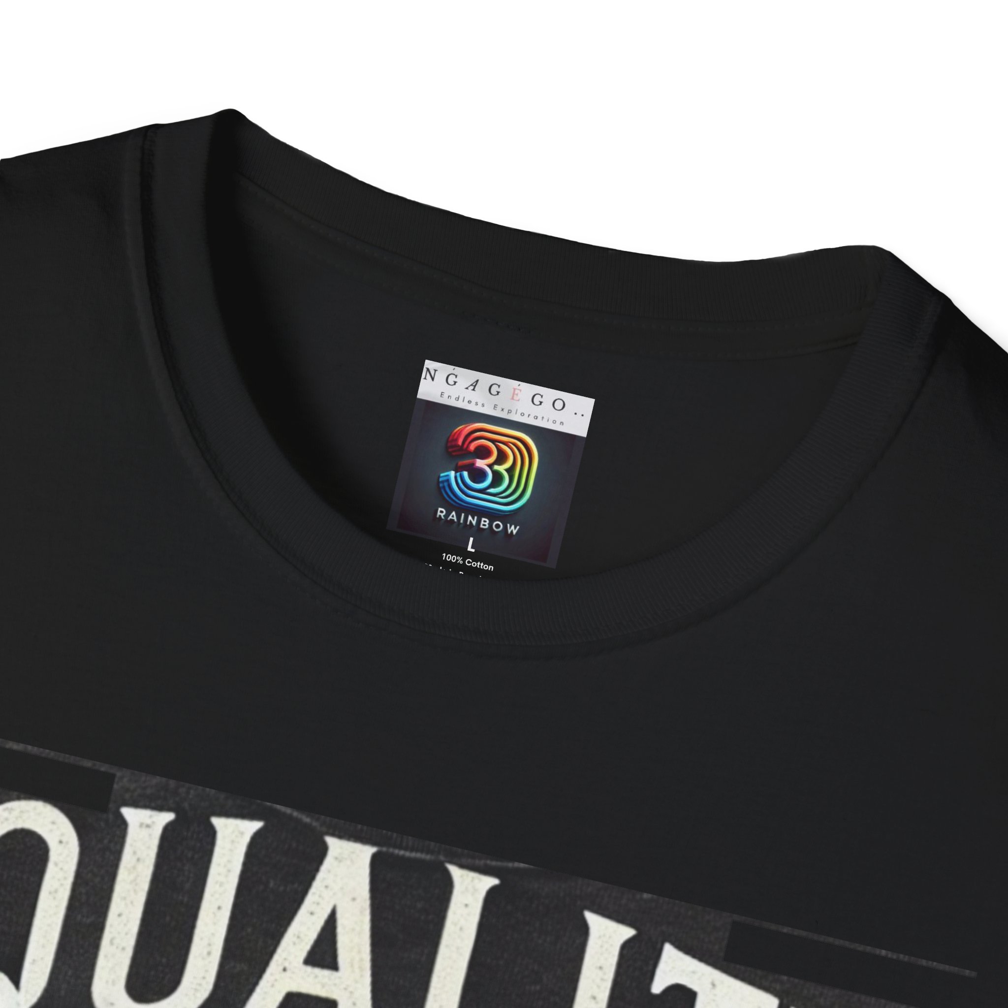 "Equality is not optional" Unisex Softstyle T-Shirt ~ 1dollarProfitOnly!+TopQuality!+Worldwide Trackable delivery! - Image 3