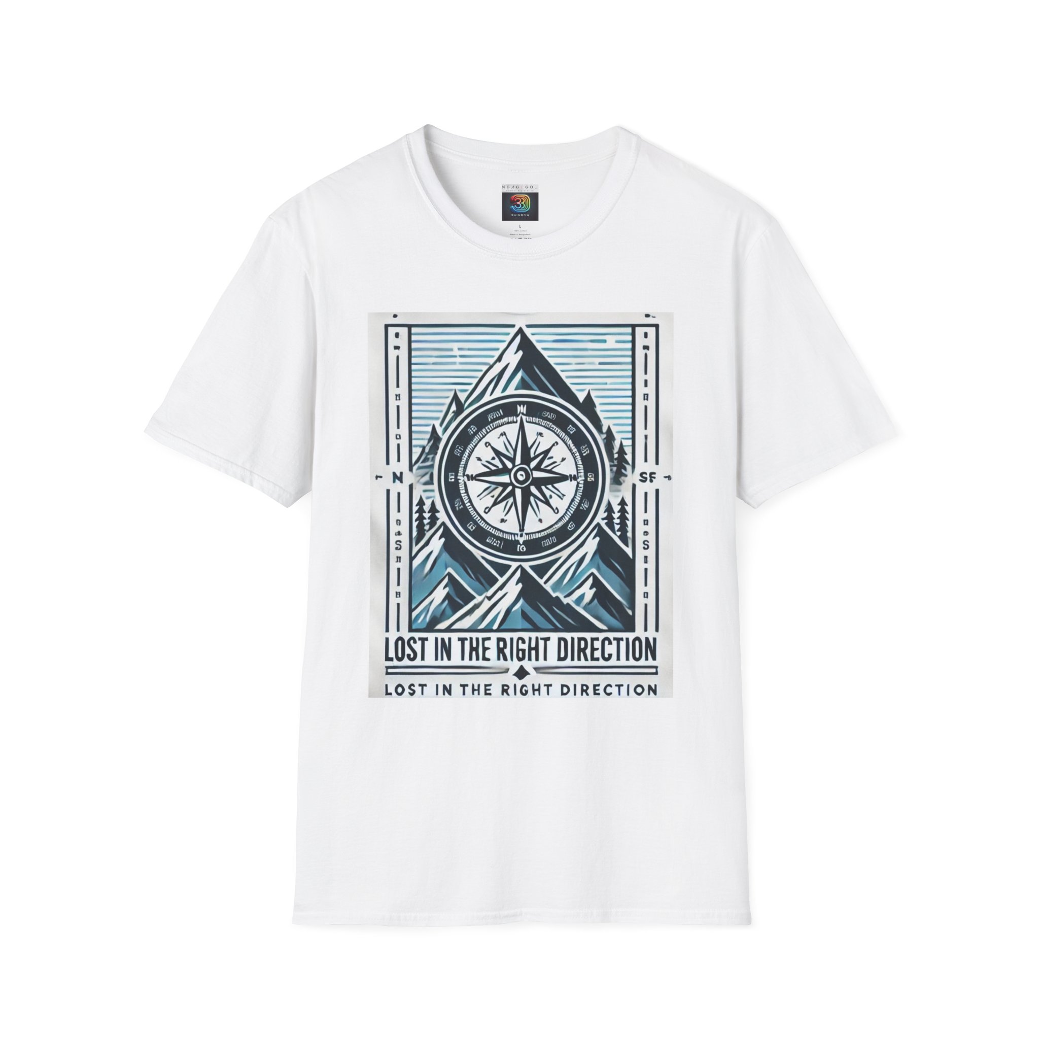 "Lost in the right direction" Unisex Softstyle T-Shirt - Series 3 Worldwide delivery! - Image 11