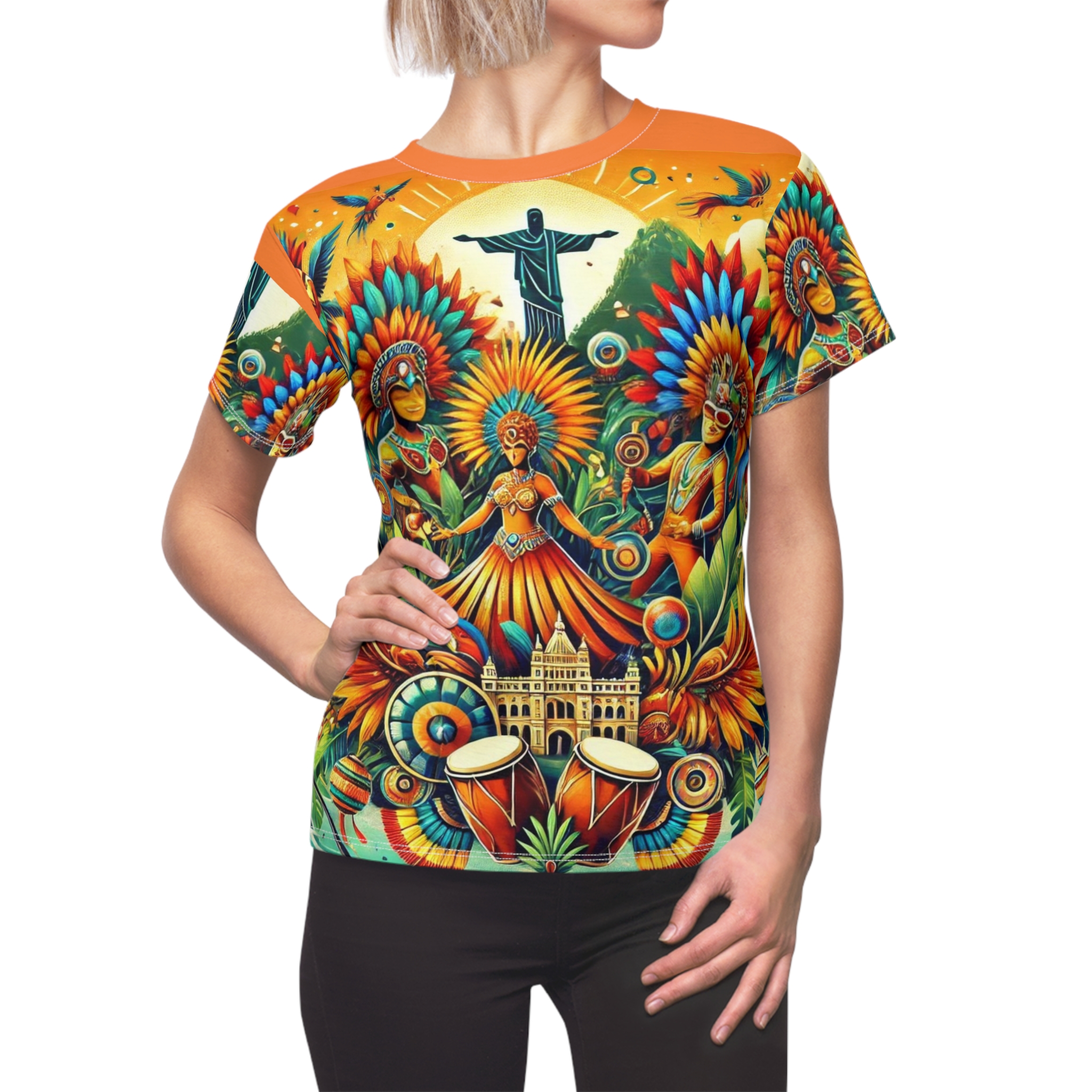 Women's Celebration of Brazilian Culture and Festivity T-Shirt - Image 4