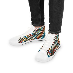 Discount Offer 5% Men's High Top Sneakers - Vibrant Stride Limited Edition
