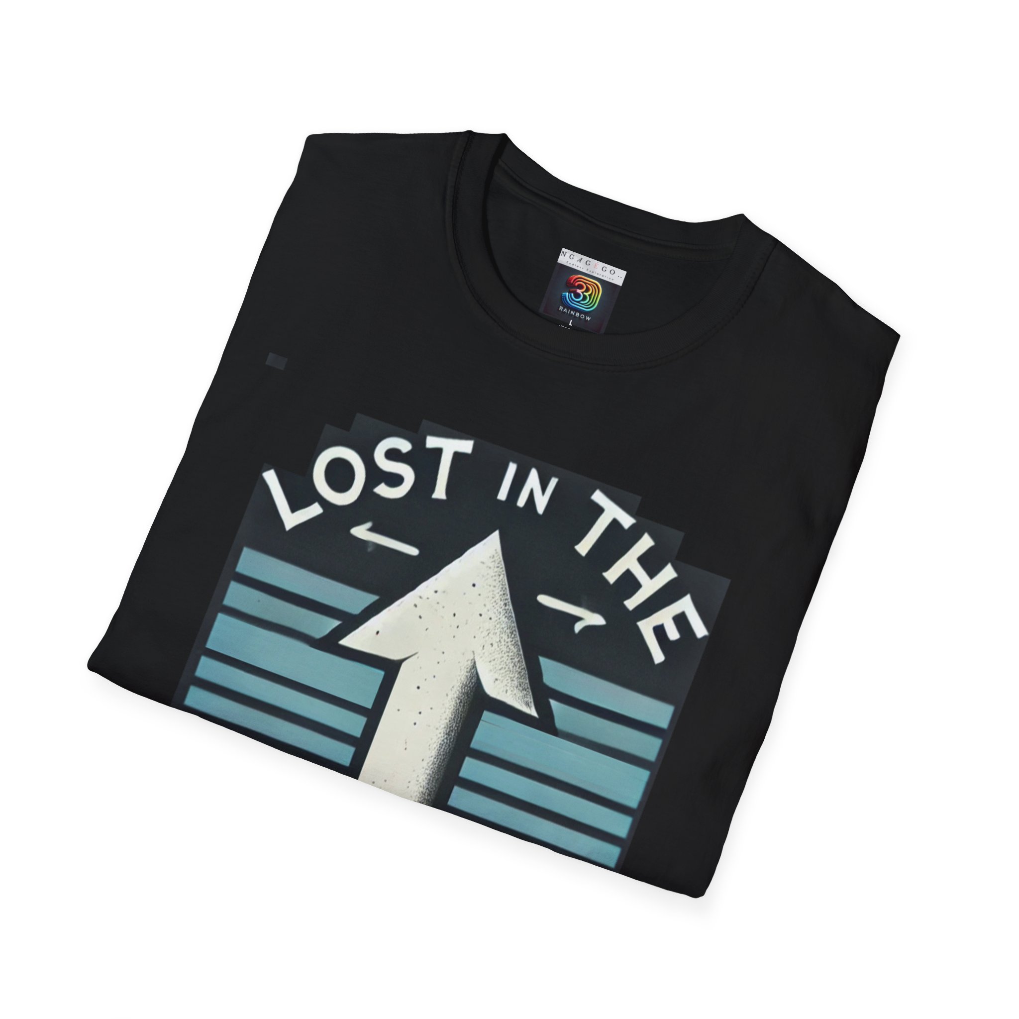 "Lost in the right direction" Unisex Softstyle T-Shirt Worldwide delivery! - Image 4