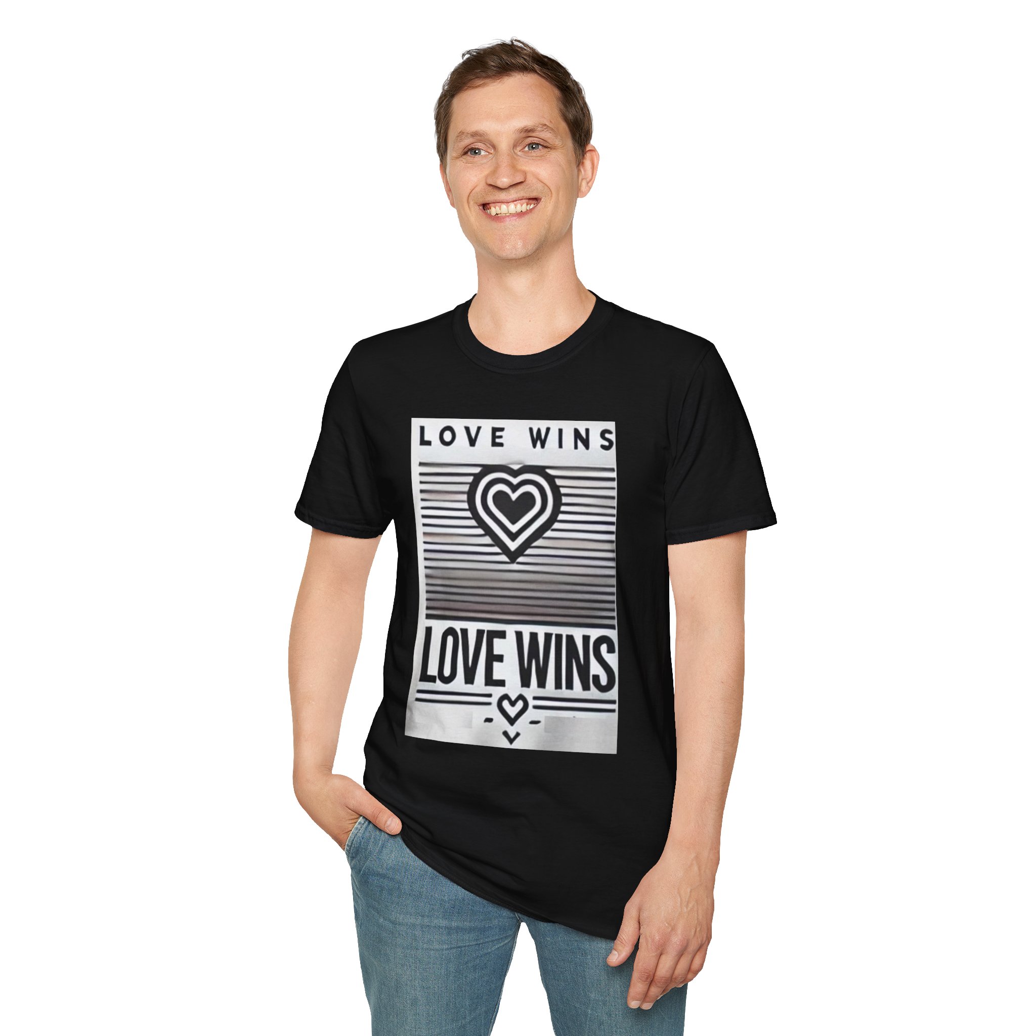 "Love wins" Unisex Softstyle T-Shirt, Worldwide delivery! - Image 7