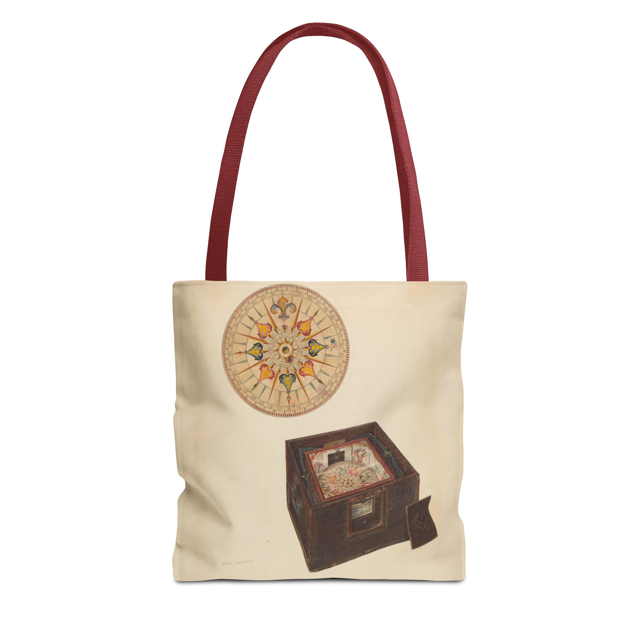 Vintage Art Tote Bag - Archie Thompson Floating Compass Design - Image 13