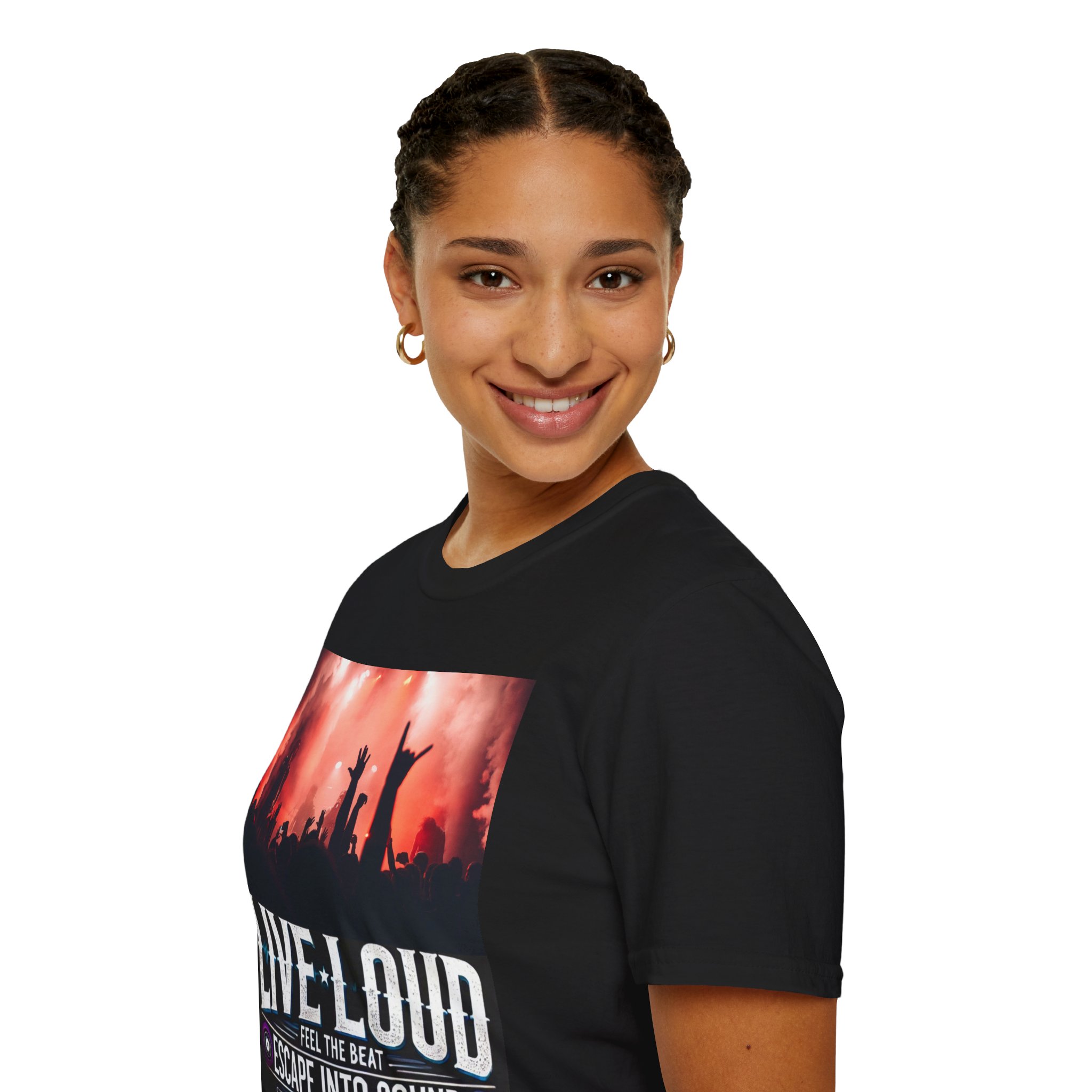 "Live Loud" 123 Concert-Goer T-Shirt ~ 1dollarProfitOnly!+TopQuality!+Worldwide Trackable delivery! - Image 5