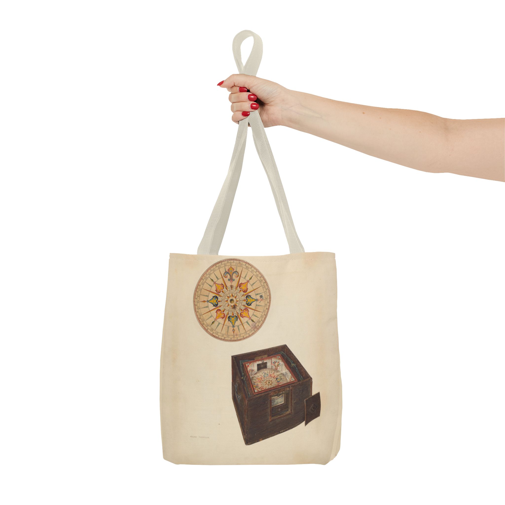 Vintage Art Tote Bag - Archie Thompson Floating Compass Design - Image 40