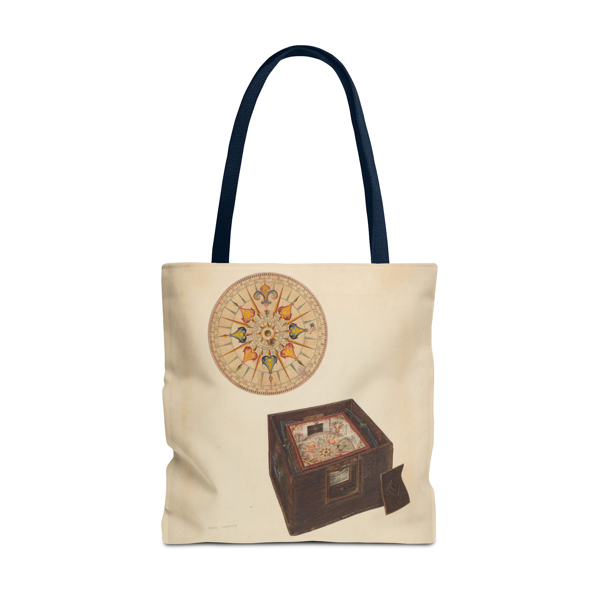 Vintage Art Tote Bag - Archie Thompson Floating Compass Design - Image 57