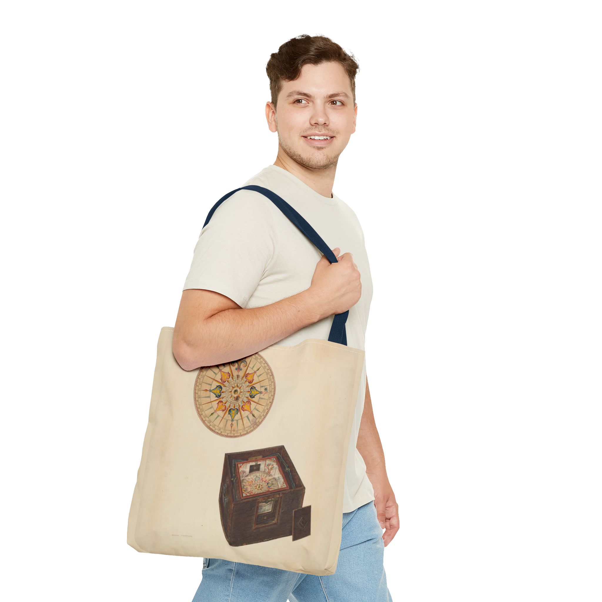 Vintage Art Tote Bag - Archie Thompson Floating Compass Design - Image 59