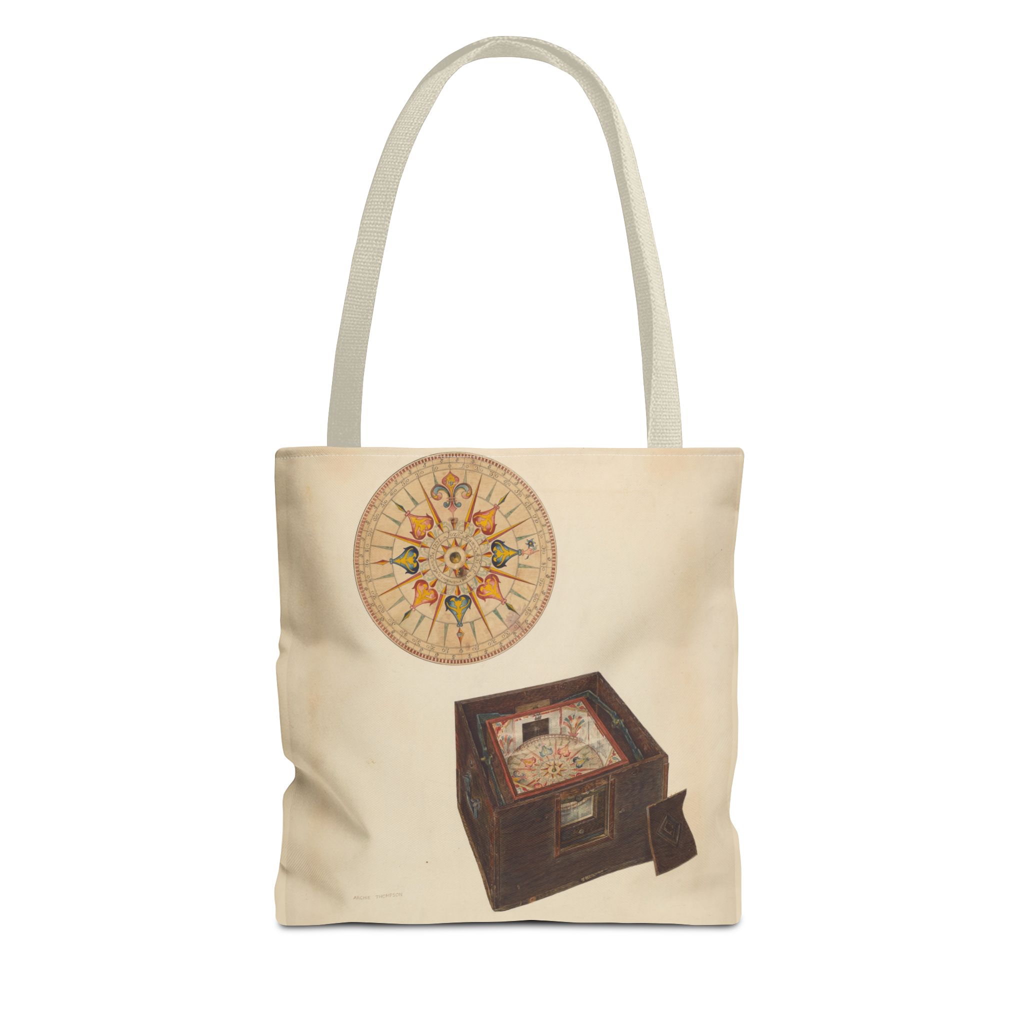Vintage Art Tote Bag - Archie Thompson Floating Compass Design - Image 37