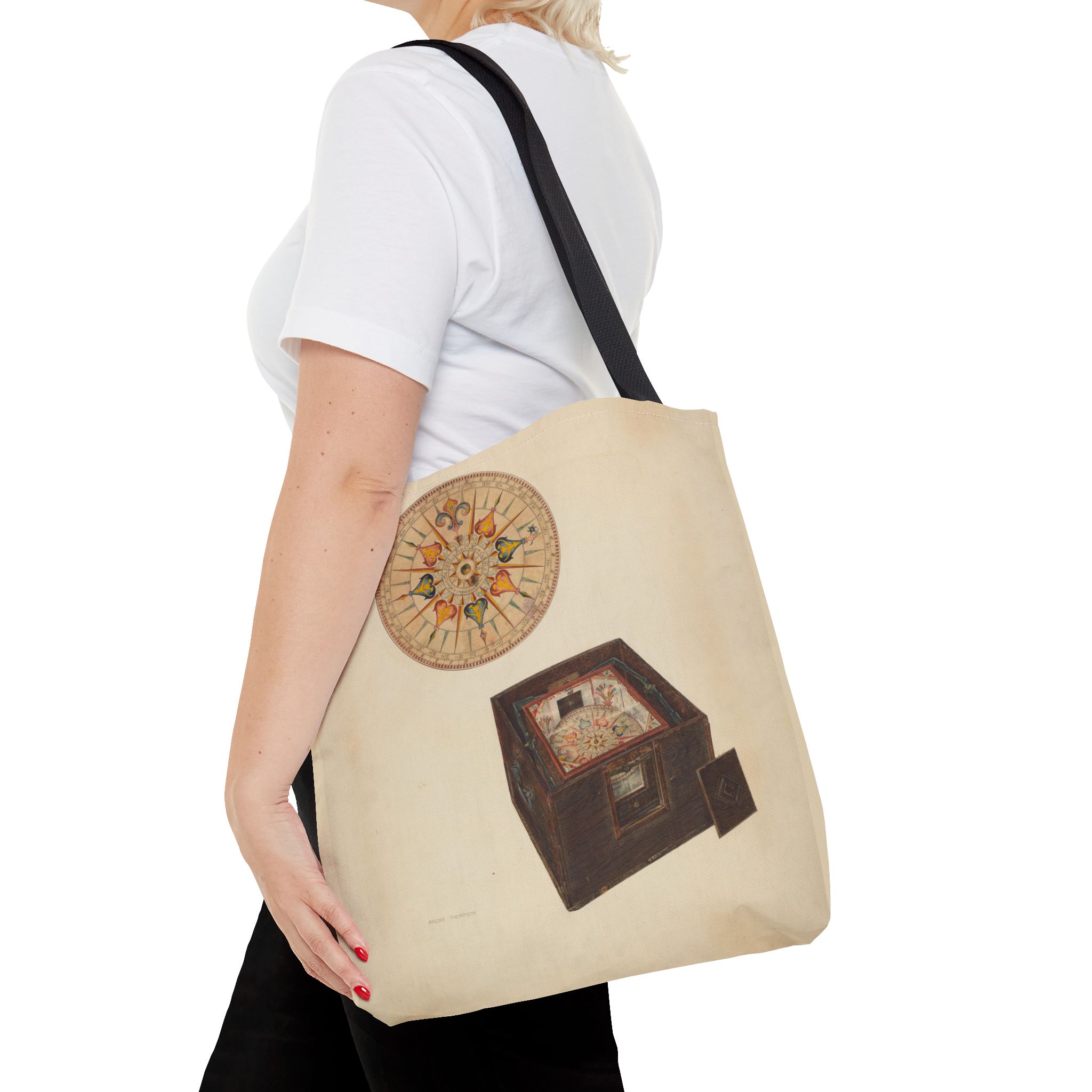Vintage Art Tote Bag - Archie Thompson Floating Compass Design - Image 8
