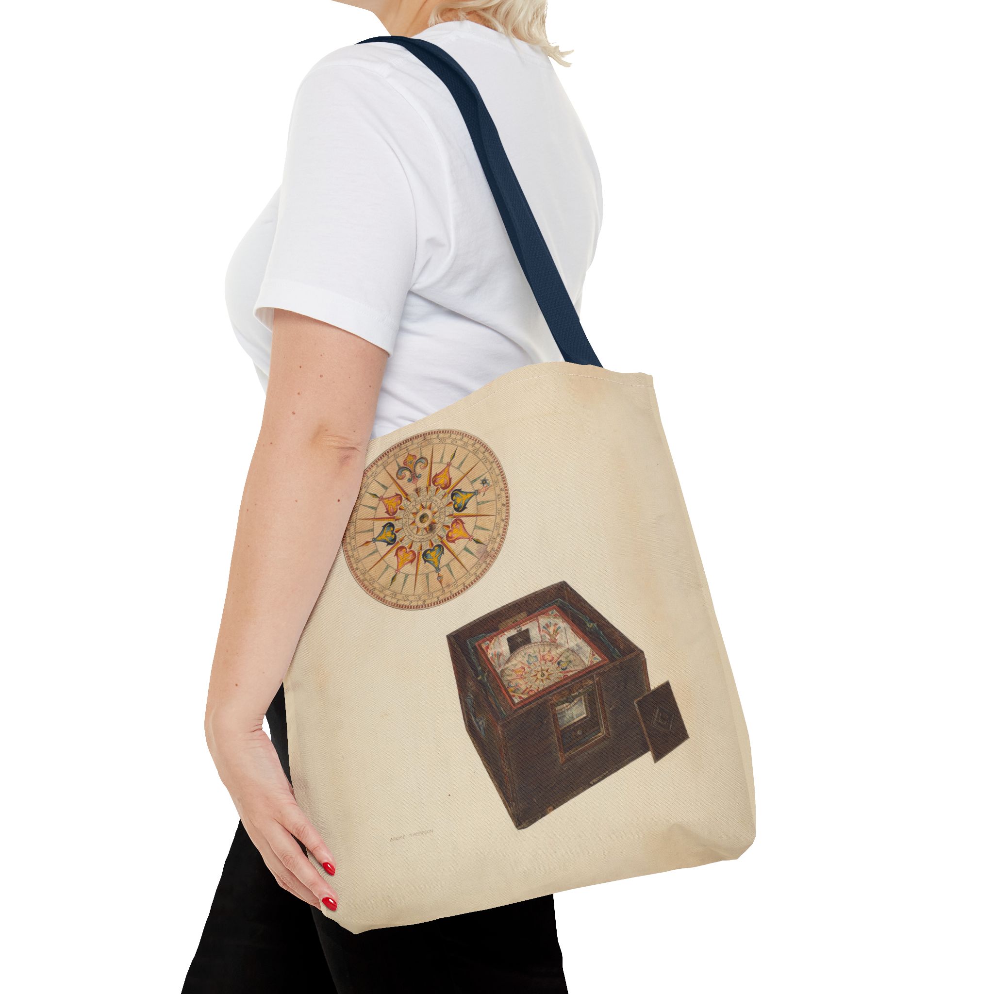 Vintage Art Tote Bag - Archie Thompson Floating Compass Design - Image 56