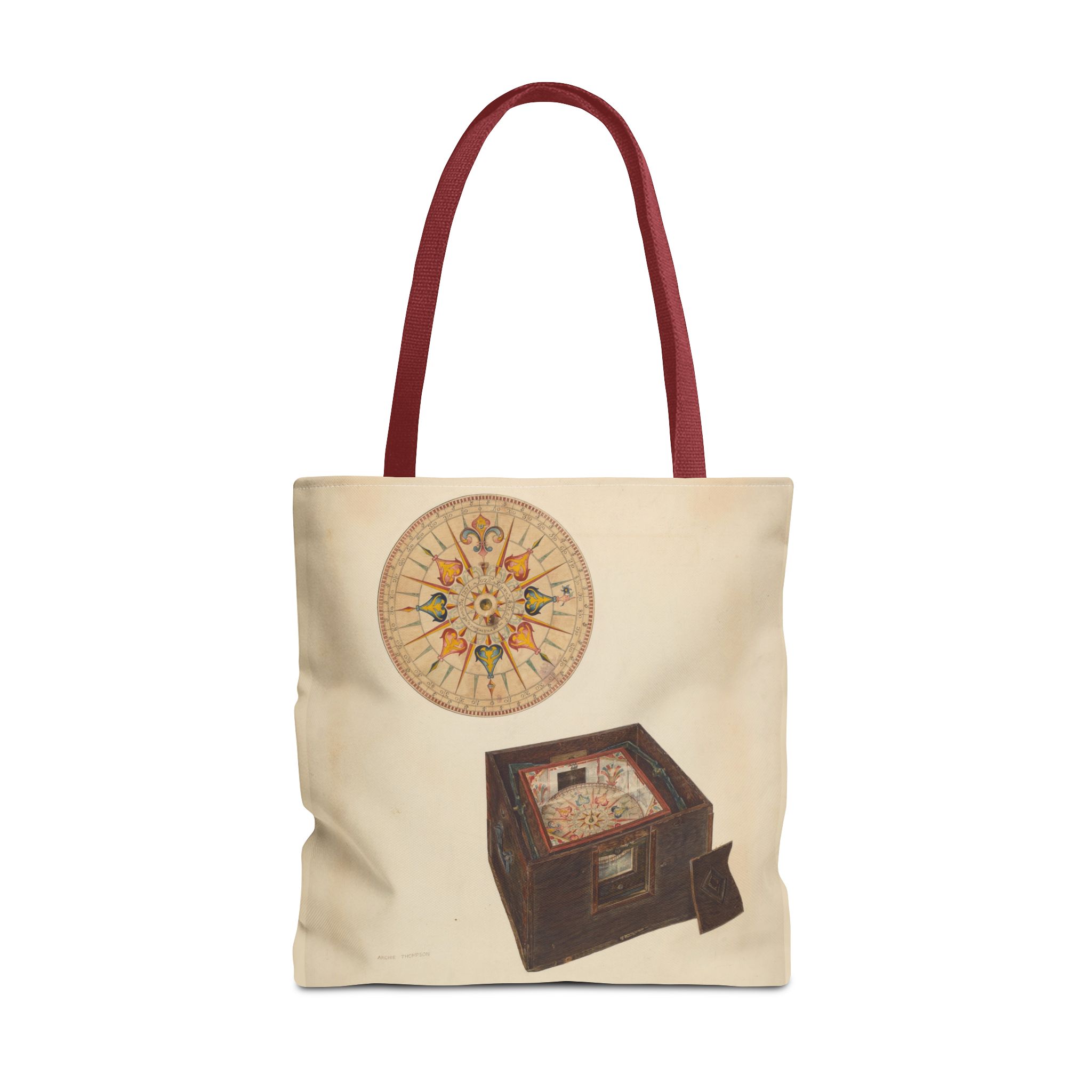 Vintage Art Tote Bag - Archie Thompson Floating Compass Design - Image 21