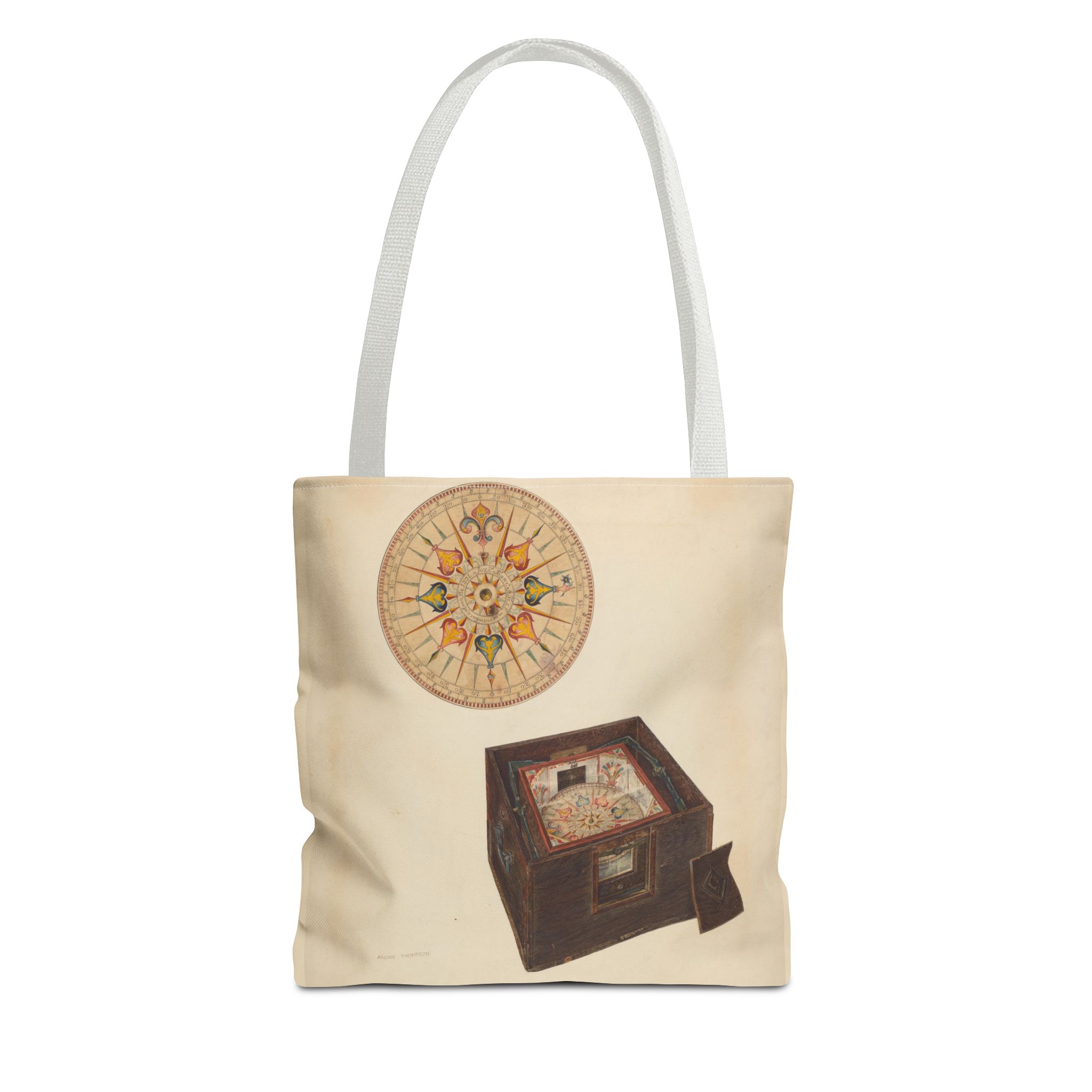 Vintage Art Tote Bag - Archie Thompson Floating Compass Design - Image 25