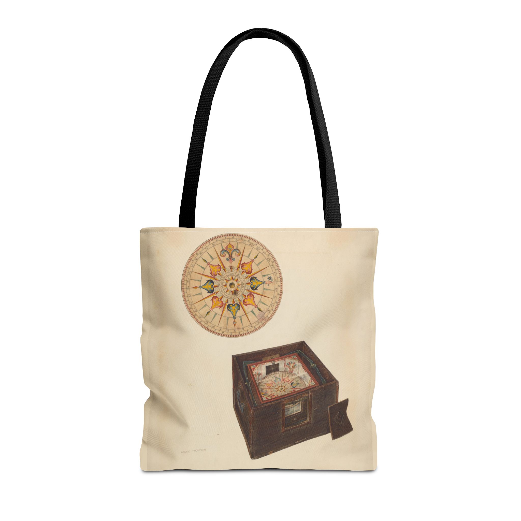 Vintage Art Tote Bag - Archie Thompson Floating Compass Design - Image 5