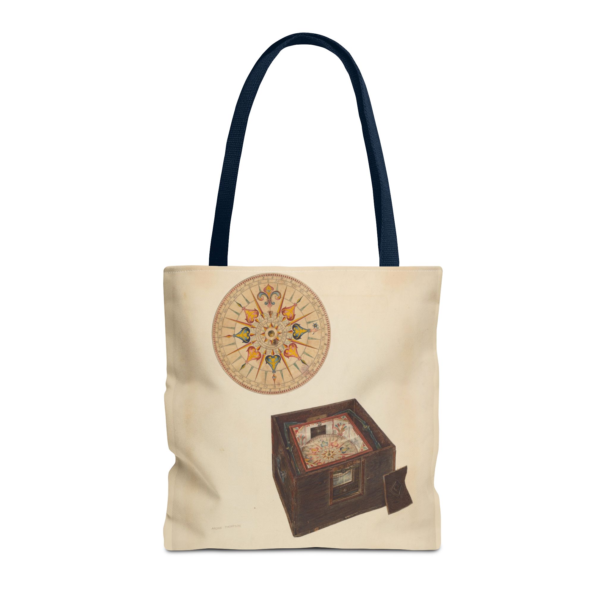 Vintage Art Tote Bag - Archie Thompson Floating Compass Design - Image 53