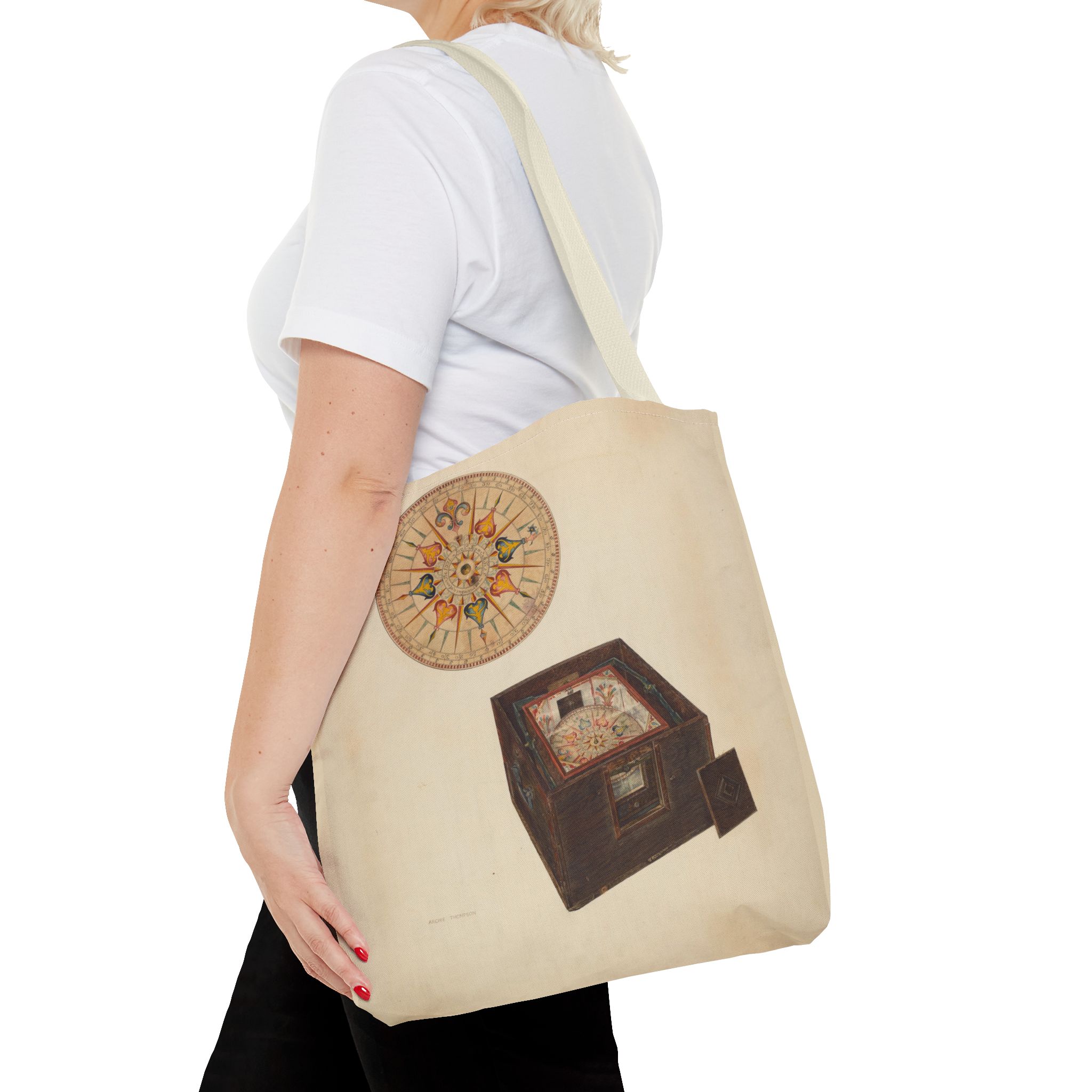 Vintage Art Tote Bag - Archie Thompson Floating Compass Design - Image 44