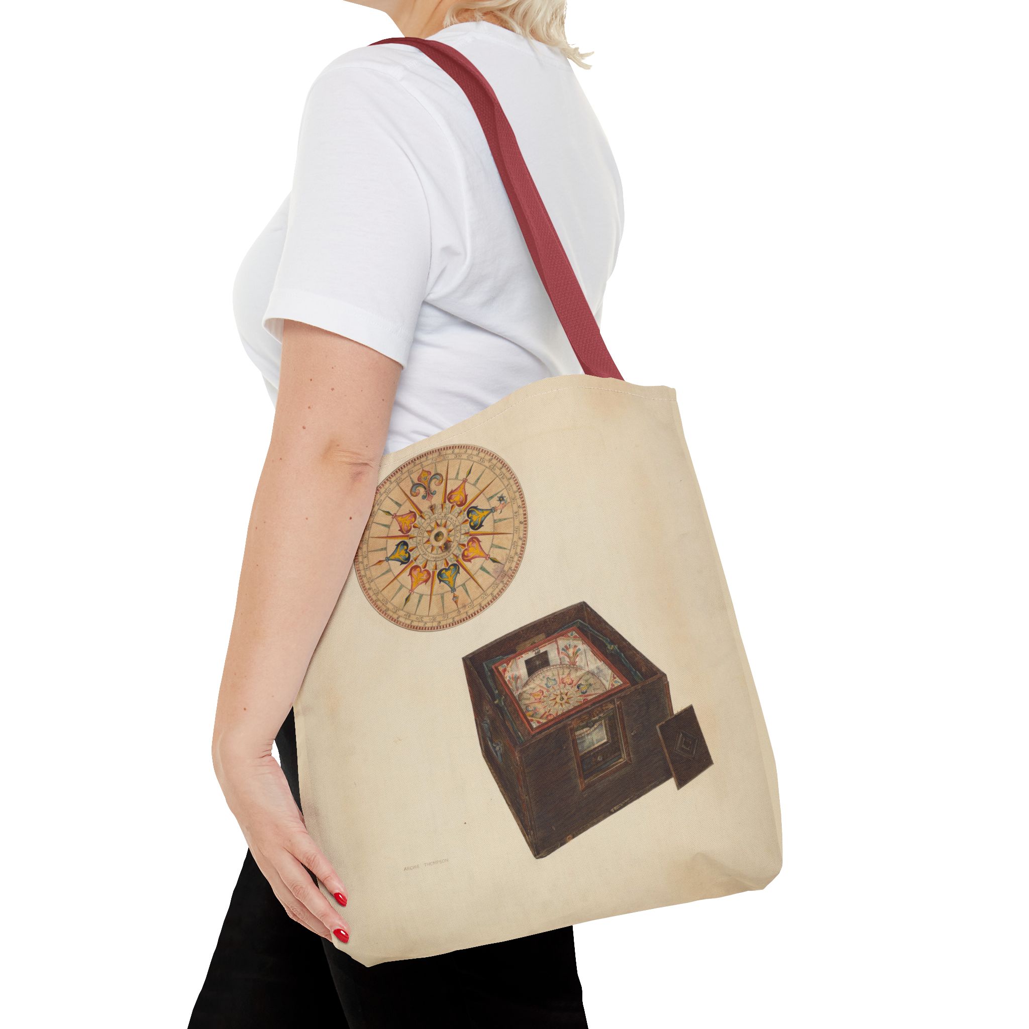 Vintage Art Tote Bag - Archie Thompson Floating Compass Design - Image 20