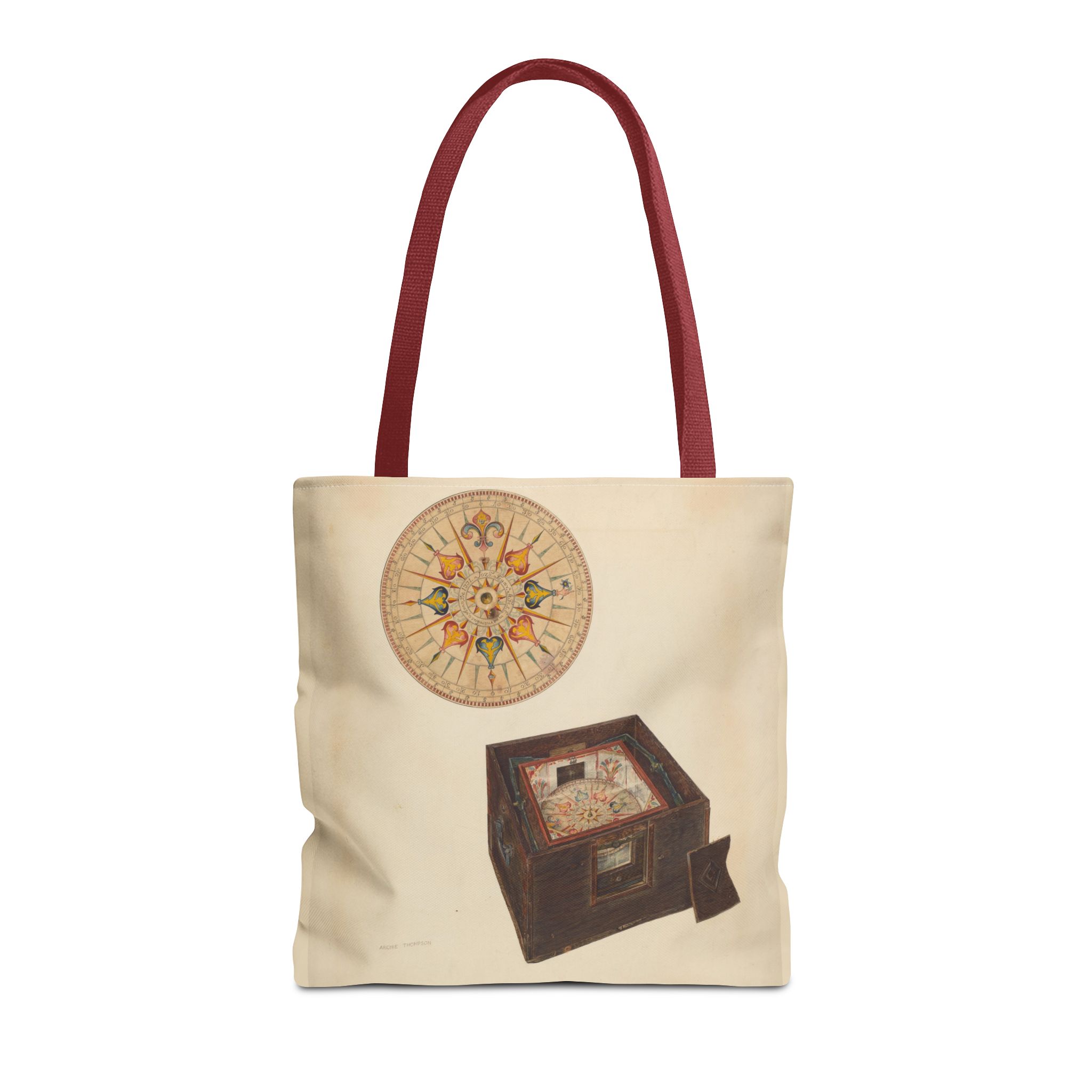Vintage Art Tote Bag - Archie Thompson Floating Compass Design - Image 17