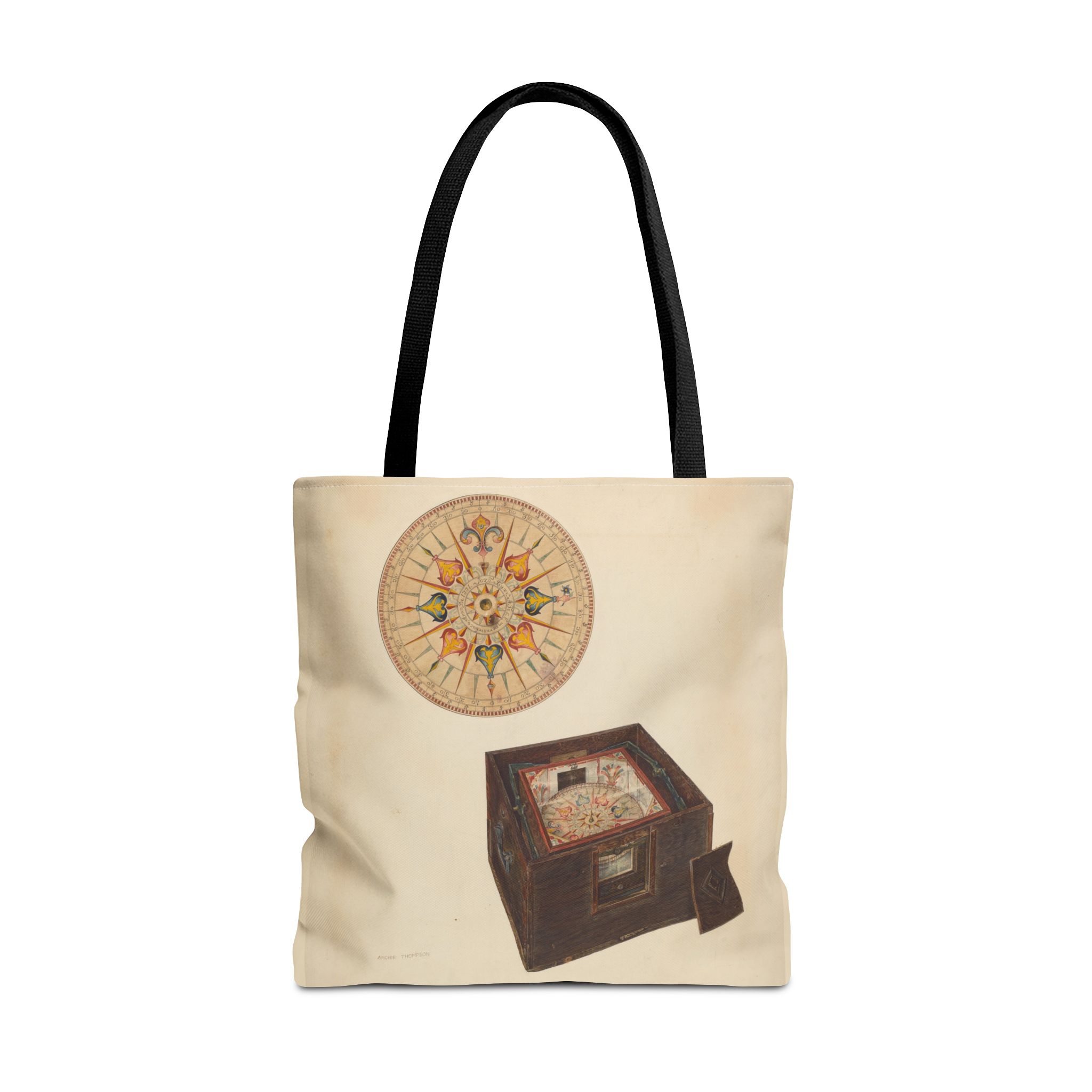Vintage Art Tote Bag - Archie Thompson Floating Compass Design - Image 9
