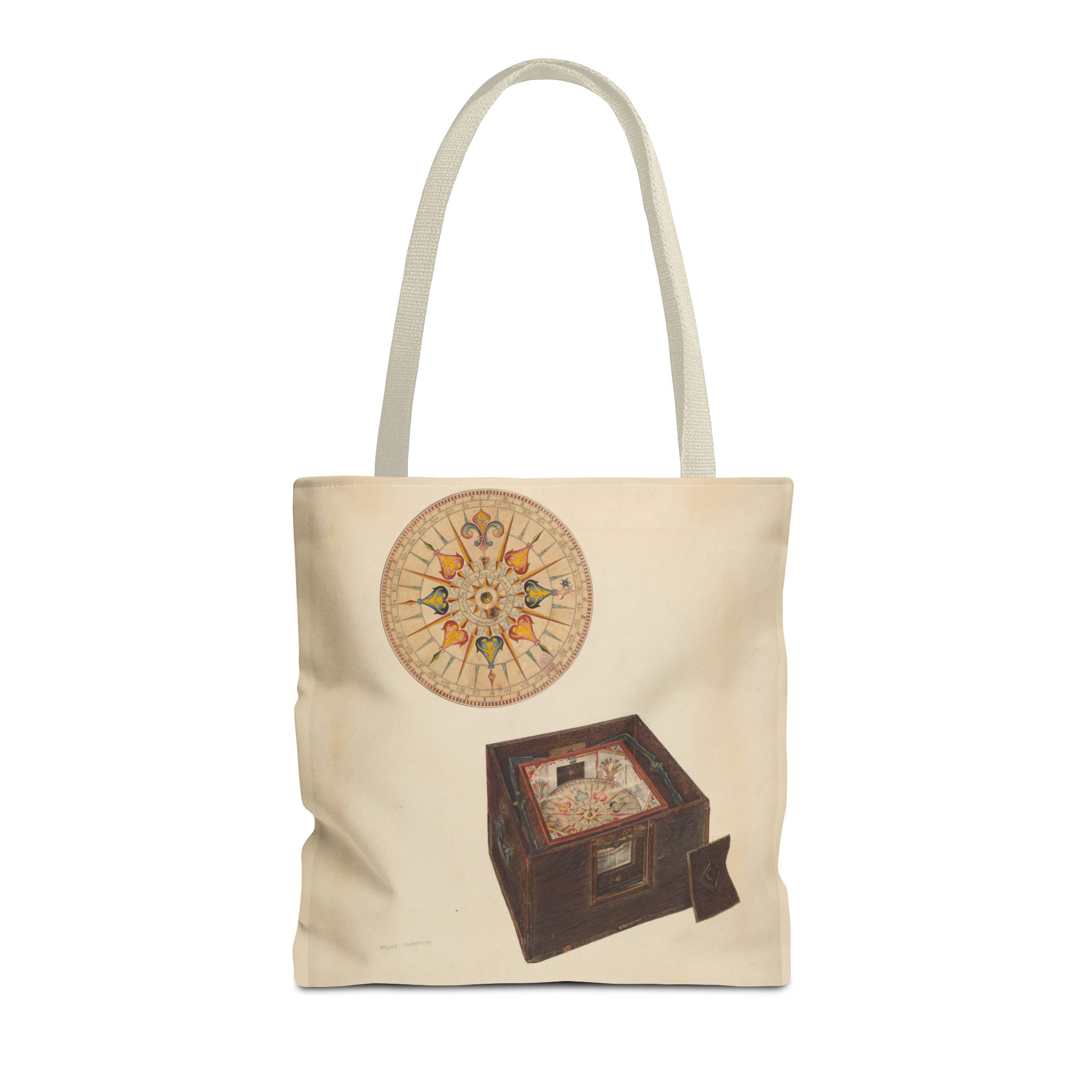 Vintage Art Tote Bag - Archie Thompson Floating Compass Design - Image 41