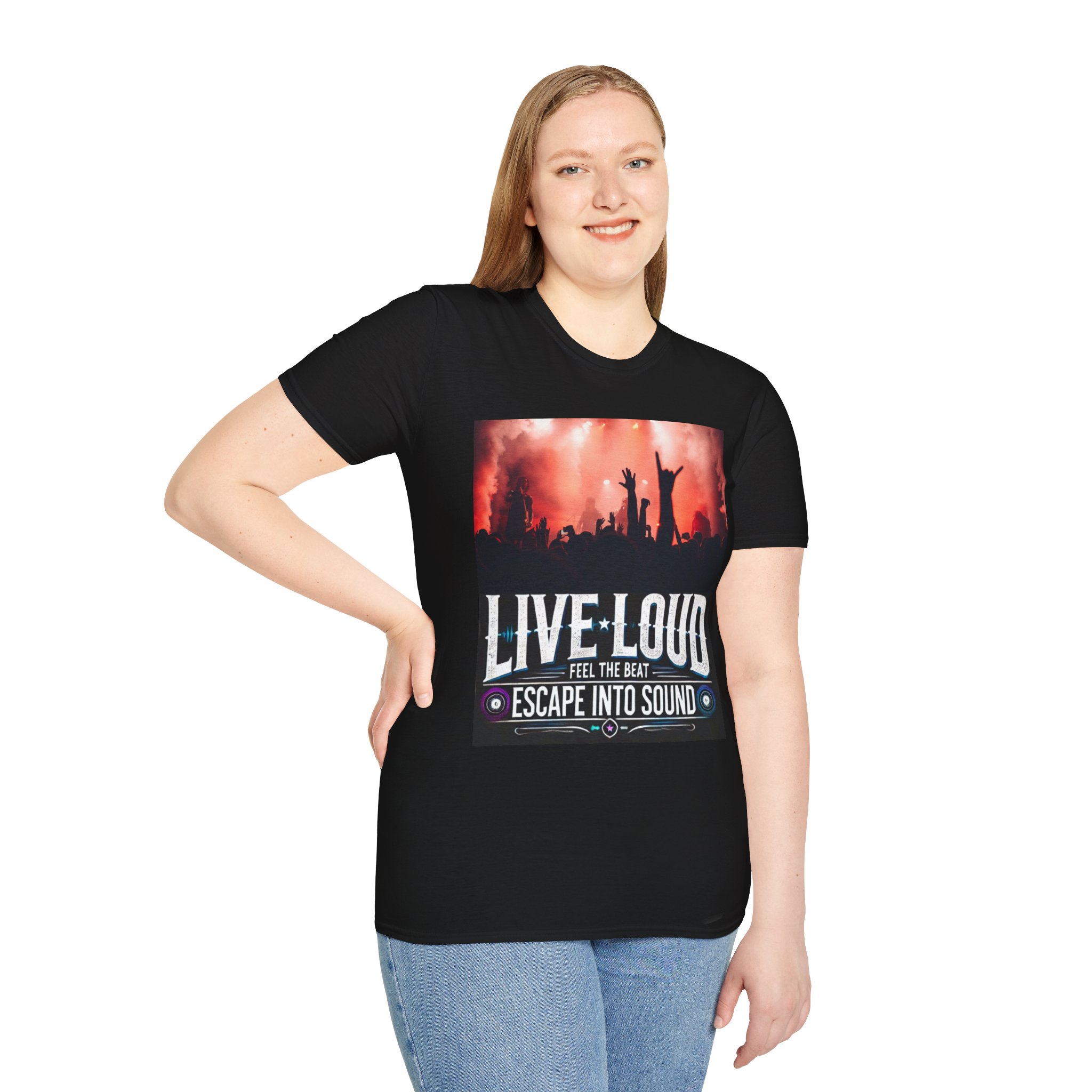 "Live Loud" 123 Concert-Goer T-Shirt ~ 1dollarProfitOnly!+TopQuality!+Worldwide Trackable delivery! - Image 9