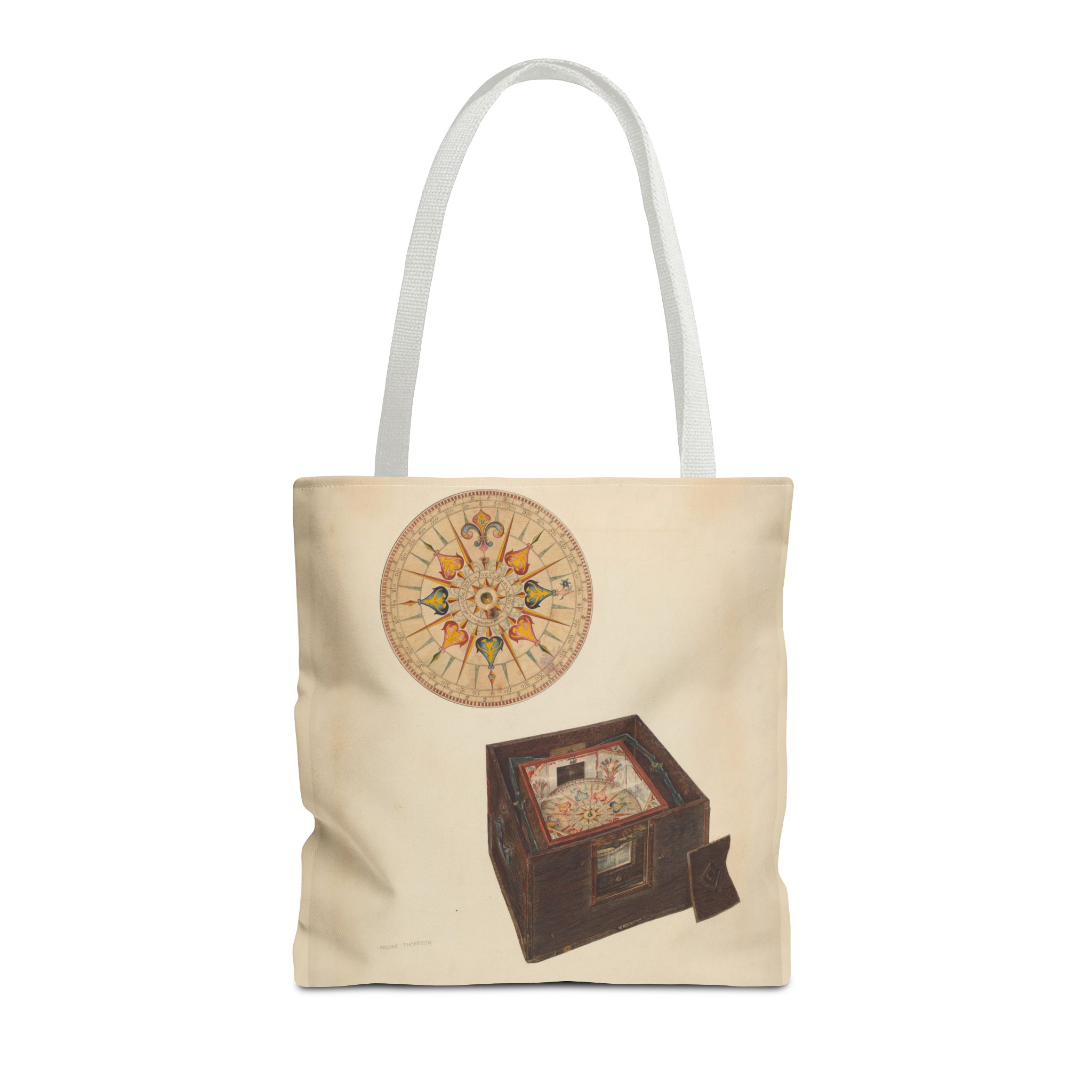 Vintage Art Tote Bag - Archie Thompson Floating Compass Design - Image 29