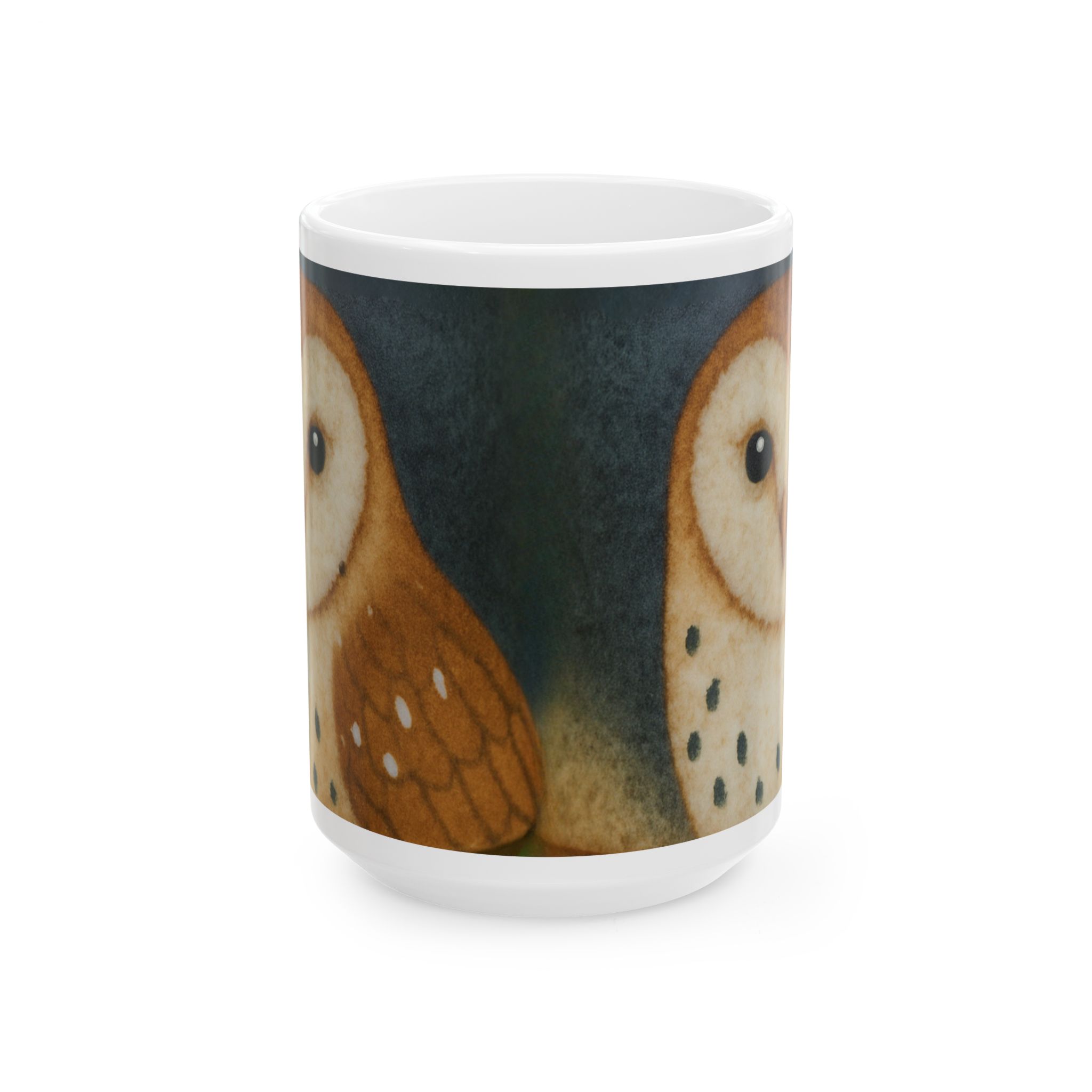 Whimsical Owl Ceramic Mug 123 - 11oz & 15oz Coffee Cup for Nature Lovers ~ 1dollarProfitOnly!+TopQuality!+Worldwide Trackable delivery! - Image 5