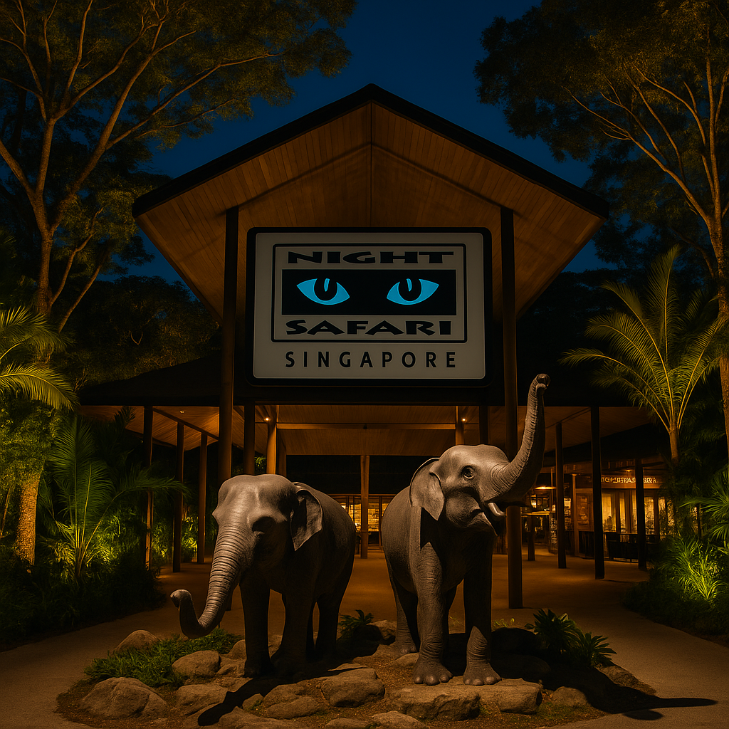 🌙 Night Safari – Where the Wild Comes Alive After Dark