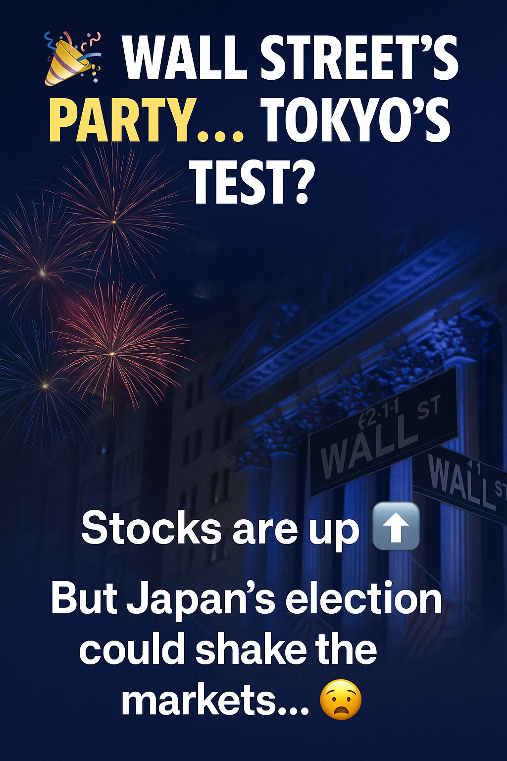 Wall Street’s Party, Tokyo’s Test — Why the Global Economy Feels Like a Tightrope Walk – 1-Min Section Brief