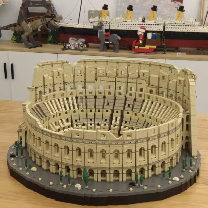 Kids Toys Christmas Gifts Architecture City The Italy Roman Colosseum Model Building Blocks