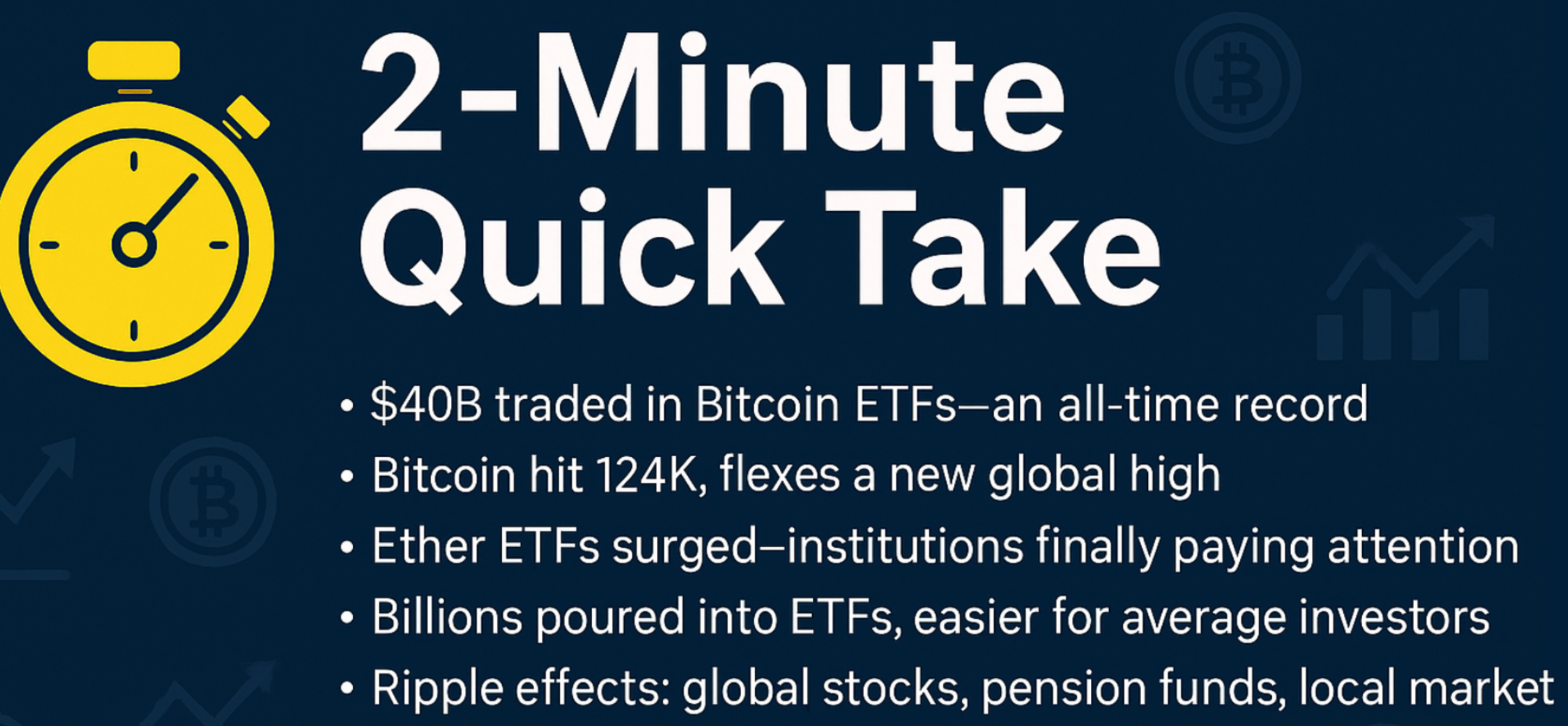 🌍 Crypto ETFs Just Had Their Biggest Week Ever – Why the World Is Paying Attention