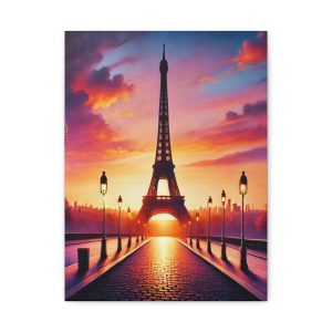 Canvas Print - Eiffel Tower Sunset Scene
