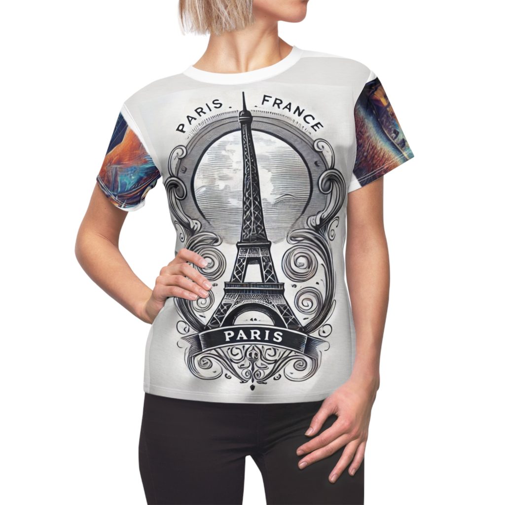 Eiffel Tower Tee B&w