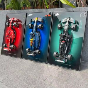 Wall Mount Display for LEGO 42171 Mercedes-AMG F1 W14 E 42207 Ferrari SF-24 F1 42206 Red Bull Racing RB20 F1--Display Wall only