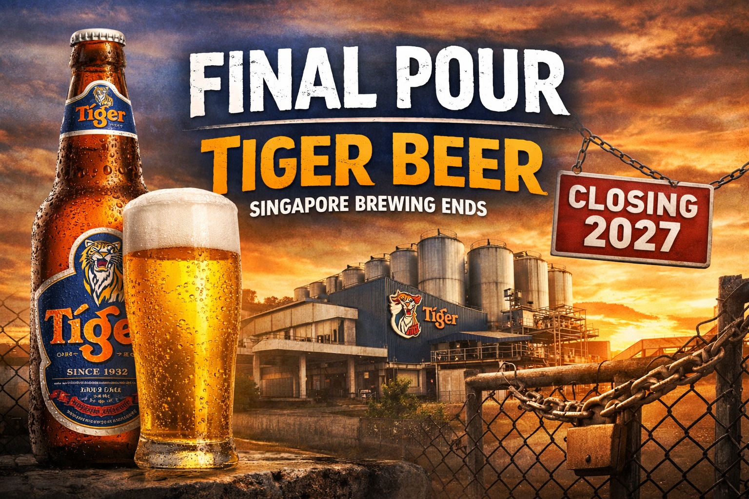 🐯 Final Pour — The End of Local Brewing for Tiger Beer